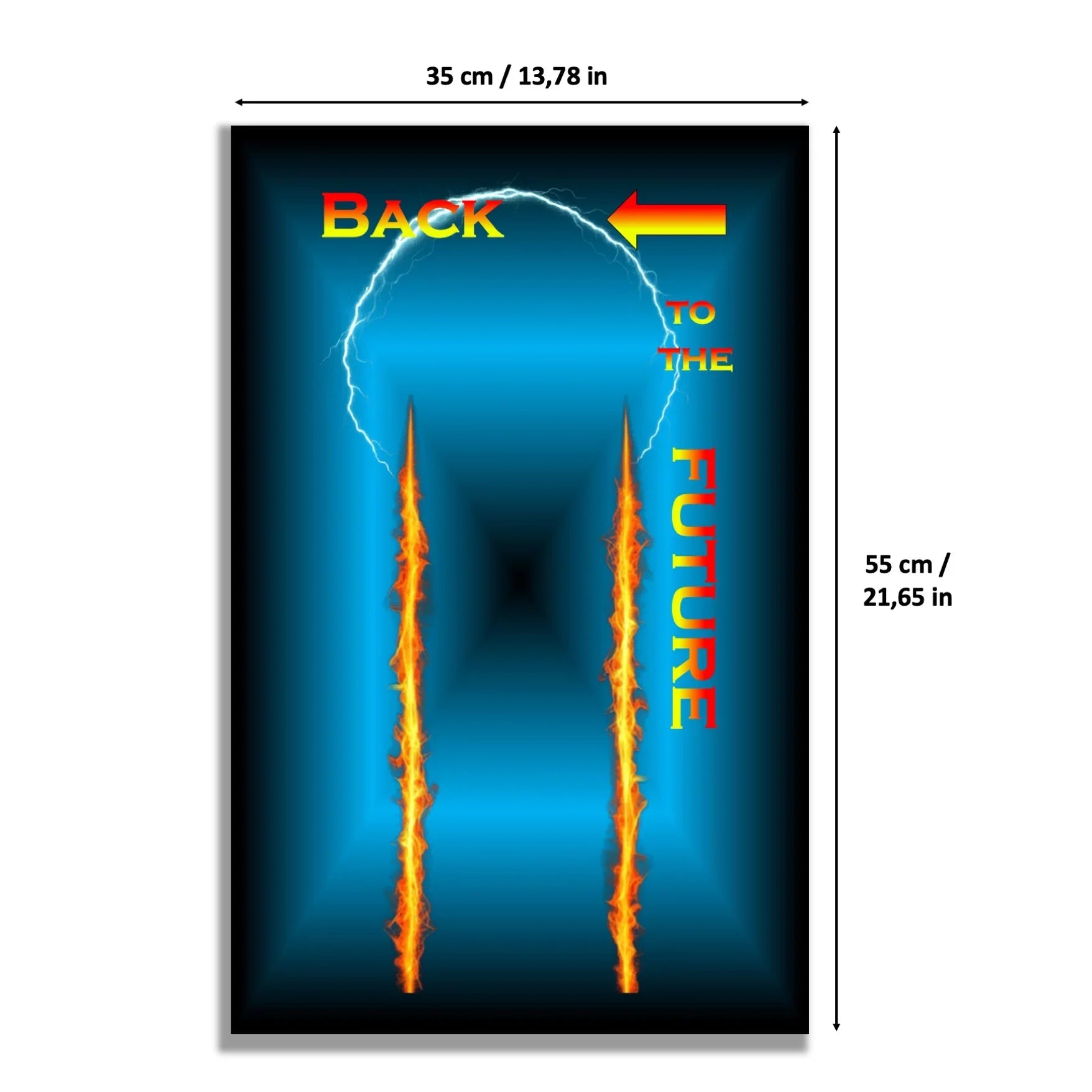 Tableau mural pour La machine à remonter le temps de Retour vers le futur LEGO 10300 - Kadris