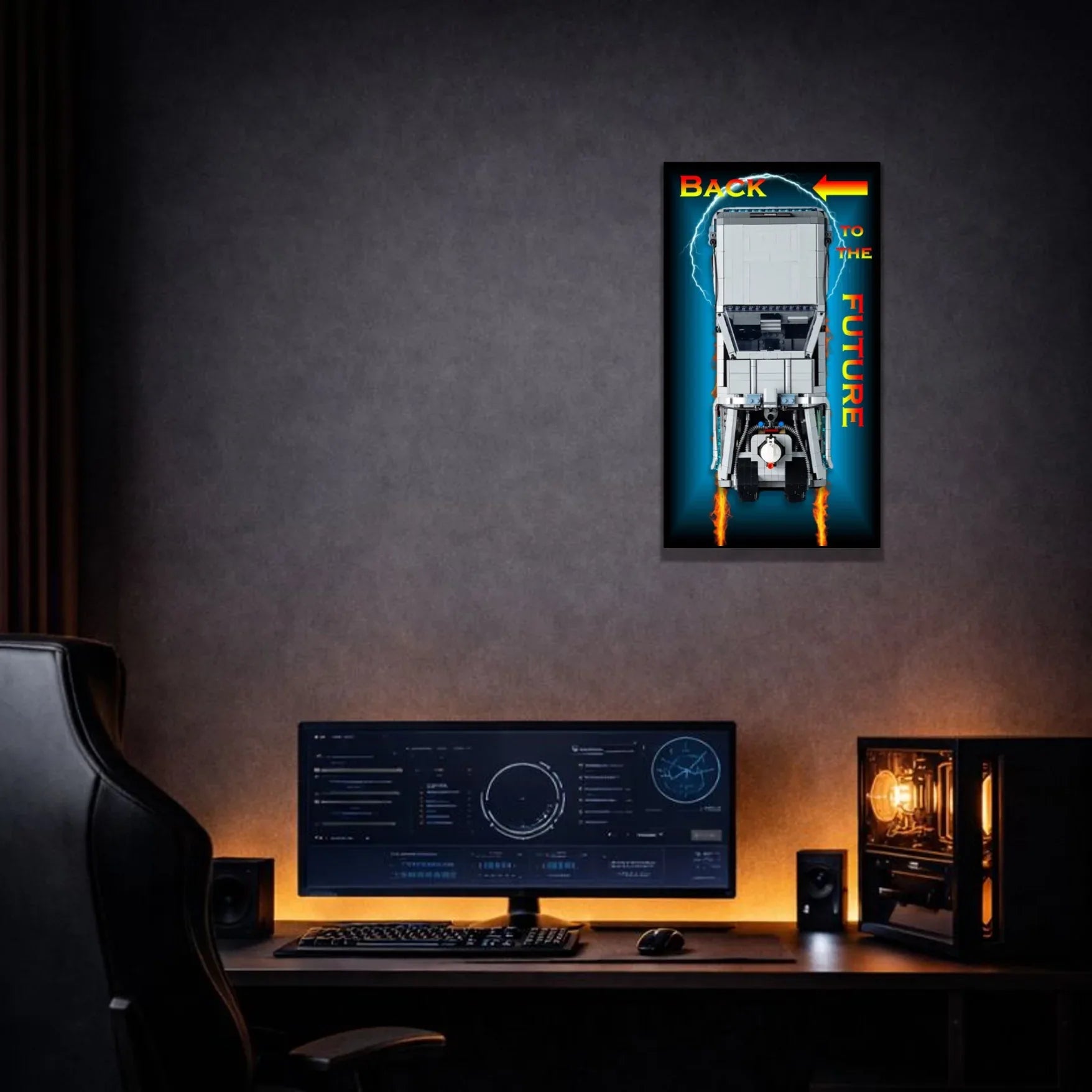 Tableau pour DeLorean BTTF LEGO Icons 10300 - Kadris