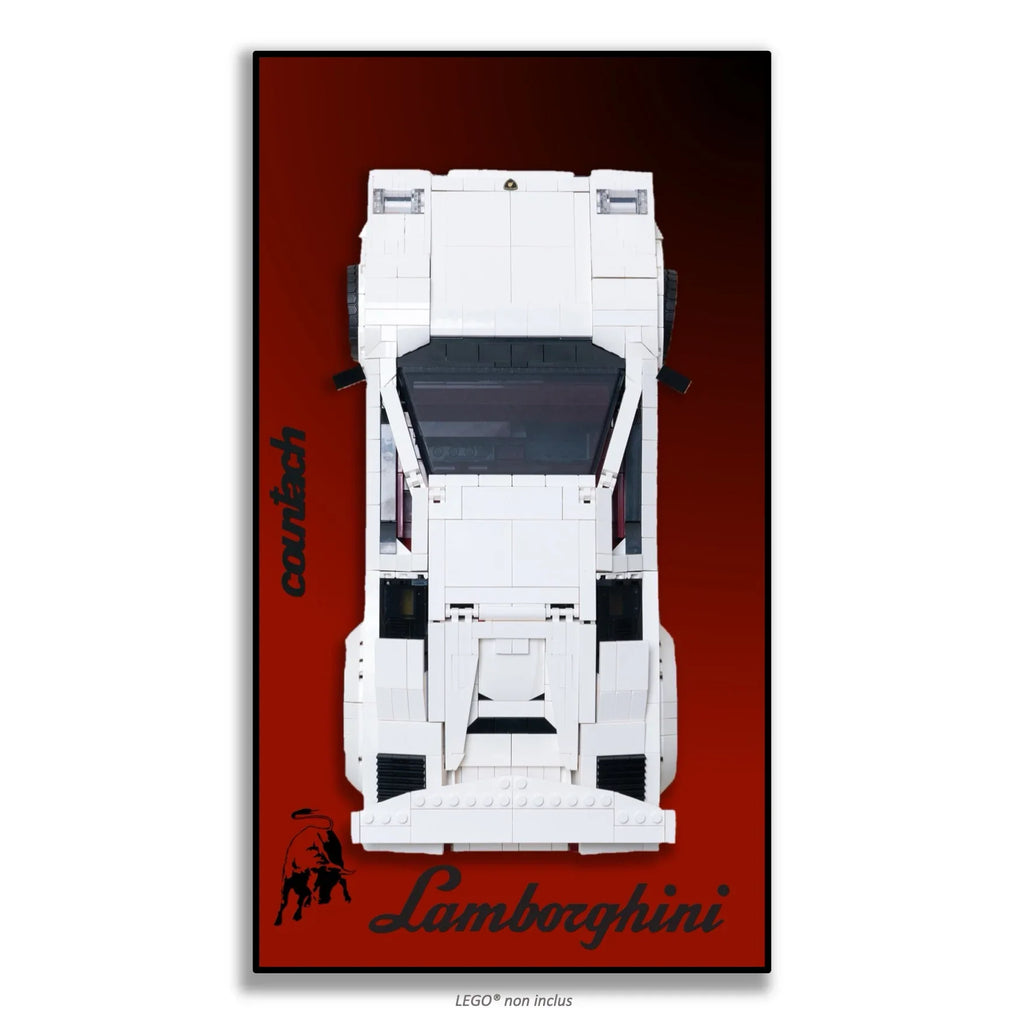 Tableau pour Lamborghini Countach 5000 Quattrovalvole LEGO Icons 10337 - Kadris