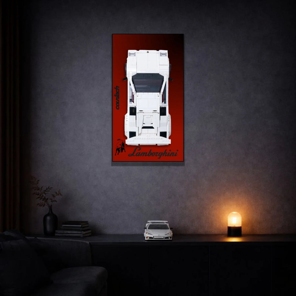 Tableau pour Lamborghini Countach 5000 Quattrovalvole LEGO Icons 10337 - Kadris
