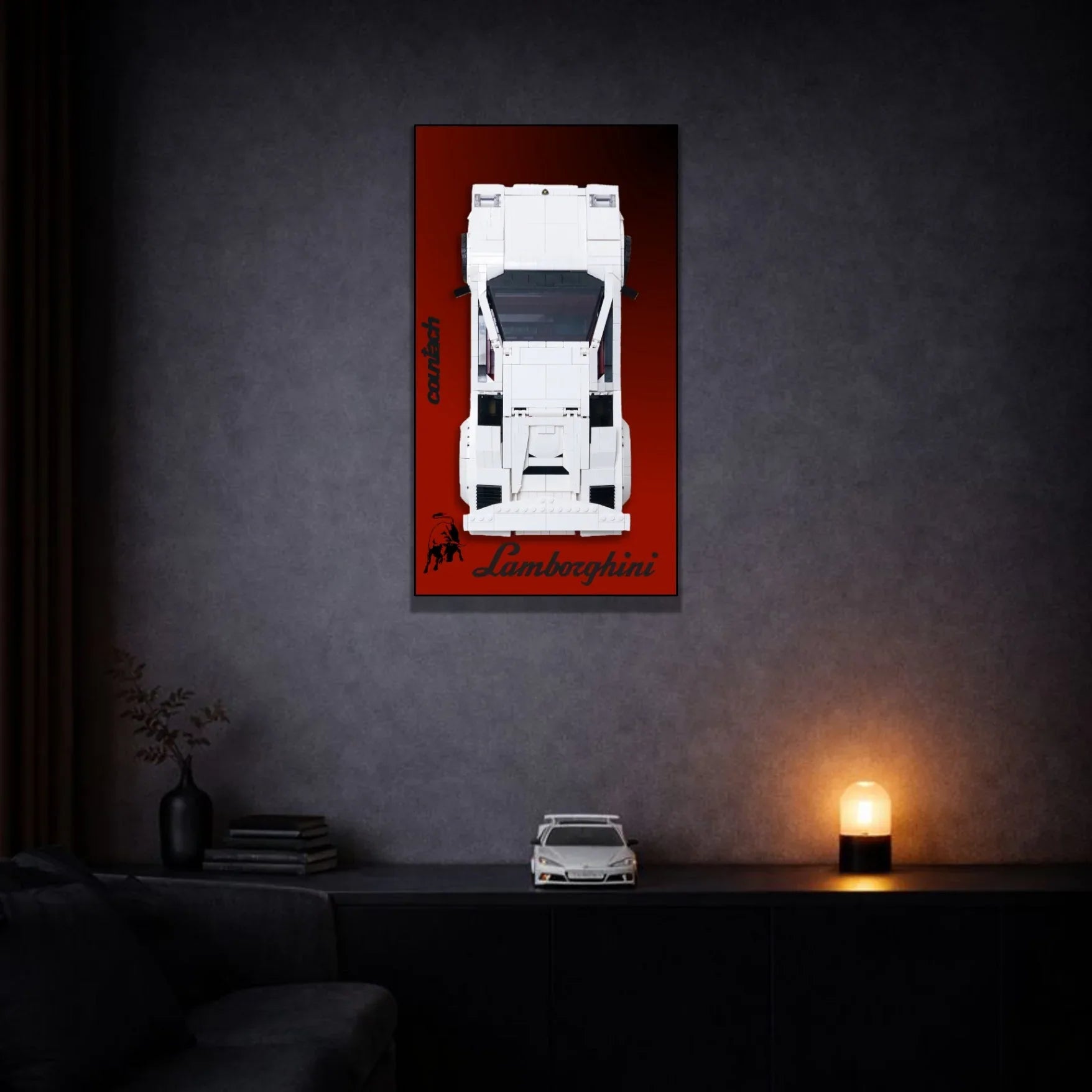 Tableau pour Lamborghini Countach 5000 Quattrovalvole LEGO Icons 10337 - Kadris