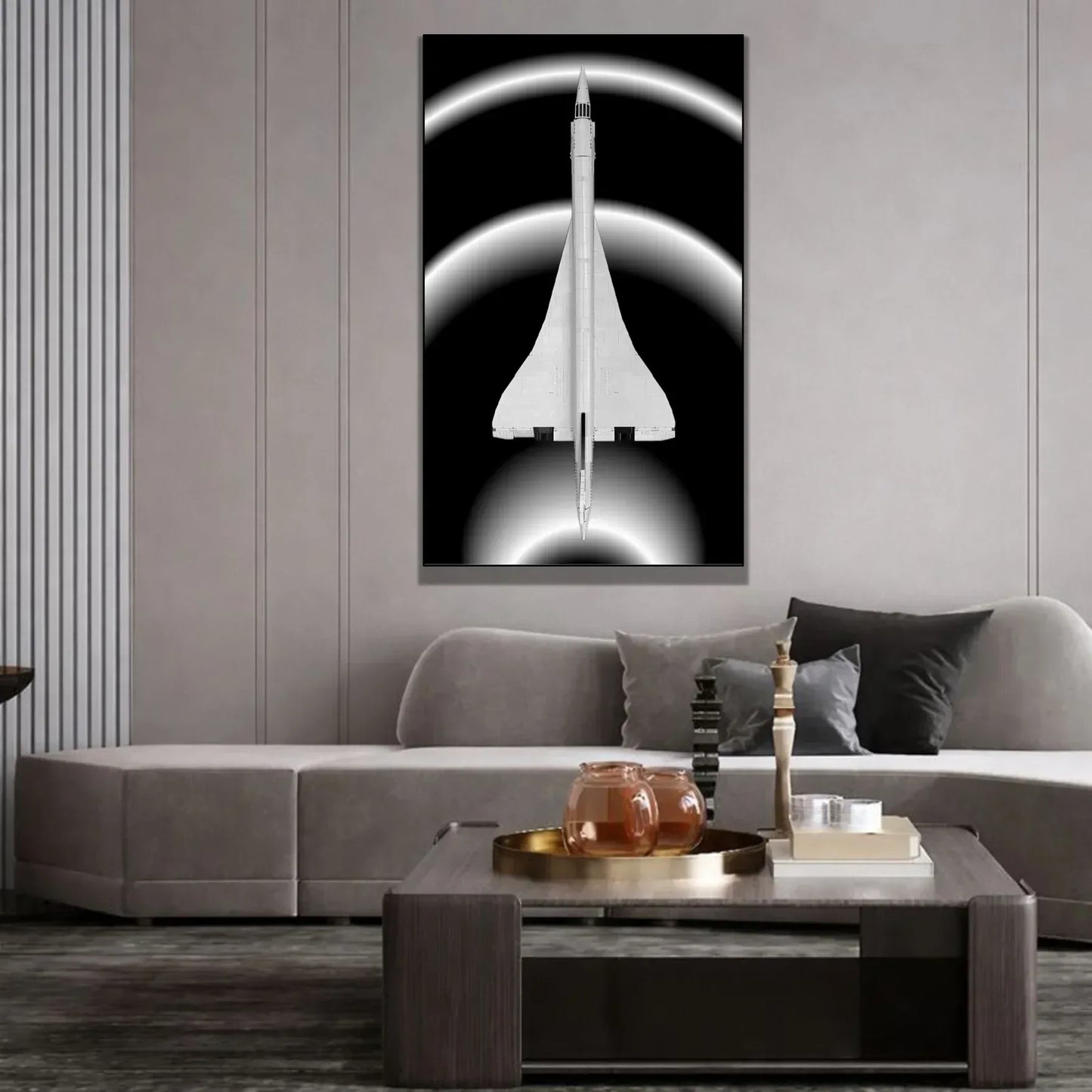 Tableau mural pour Concorde LEGO 10318 - Kadris