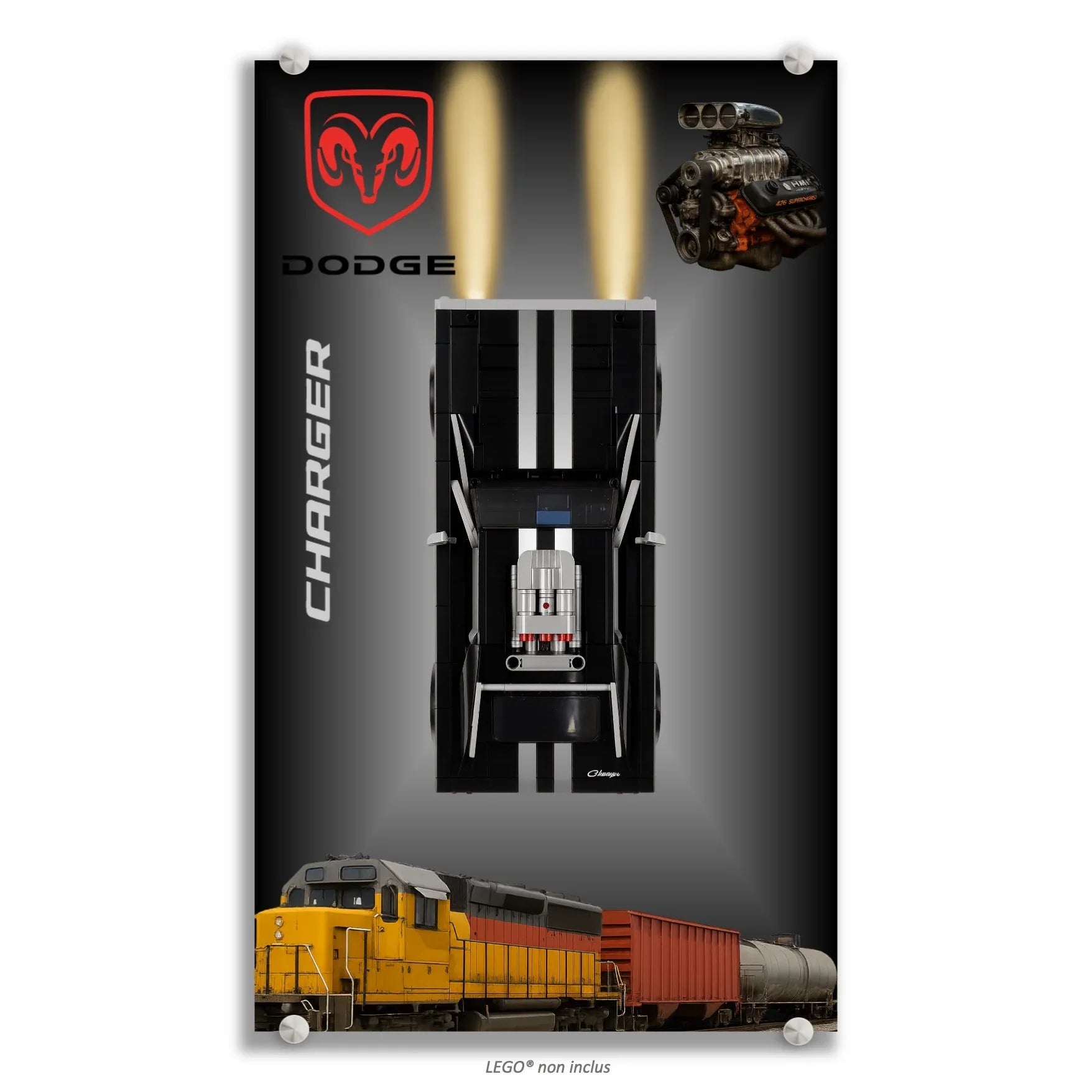 Tableau pour La Dodge Charger de Dom LEGO Technic 4111 - Kadris