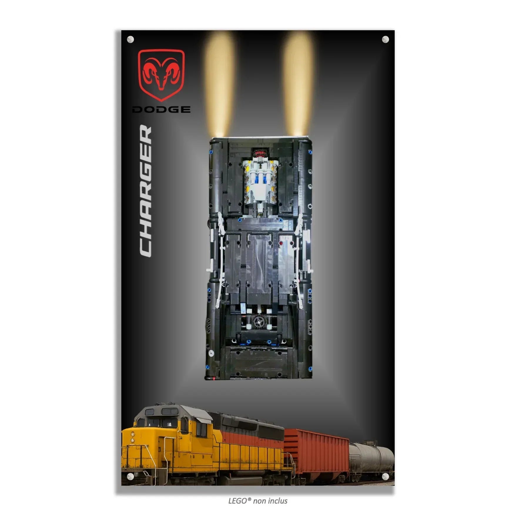 Tableau mural pour Dodge Charger de Dom LEGO 42111 - Kadris
