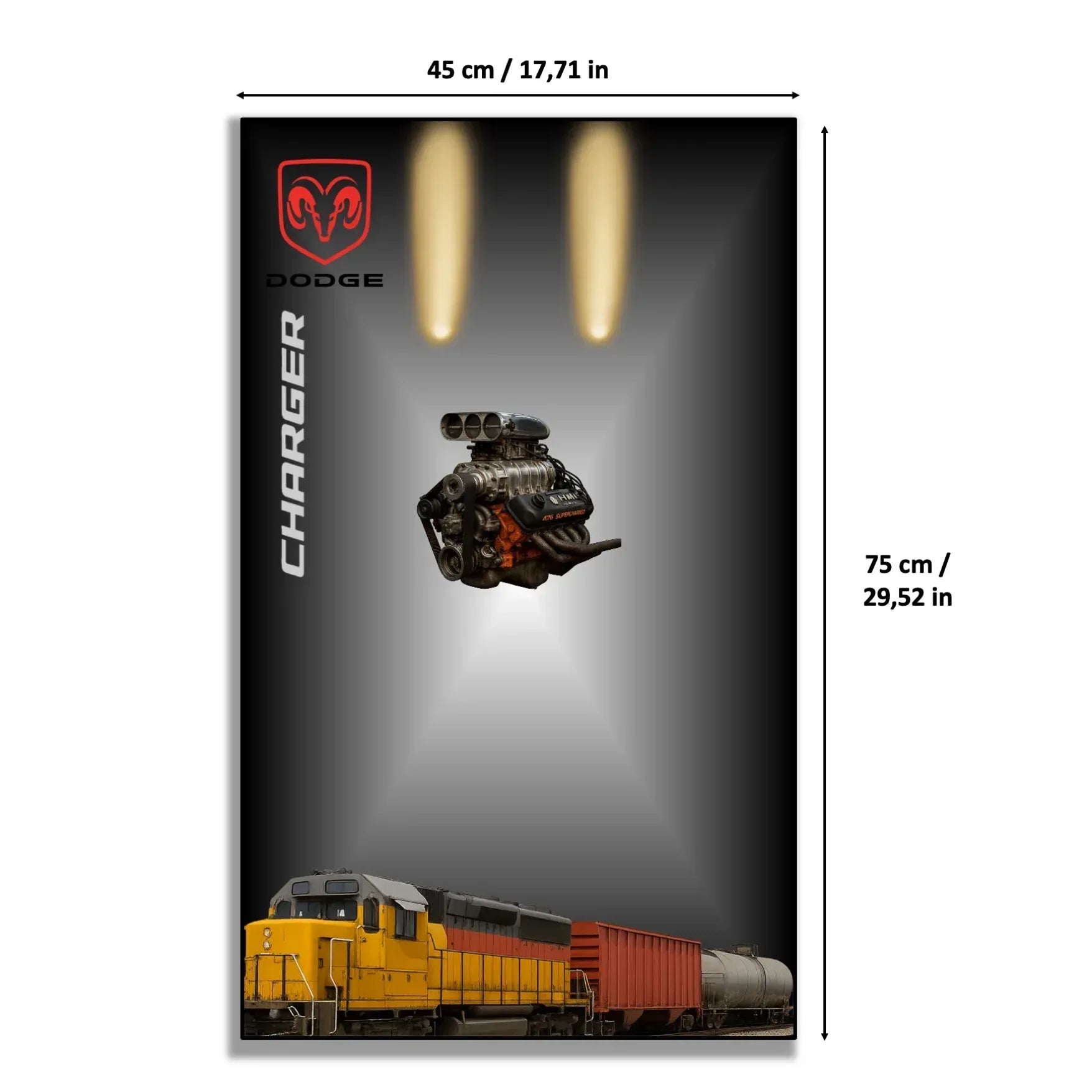 Tableau mural pour Dodge Charger de Dom LEGO 42111 - Kadris
