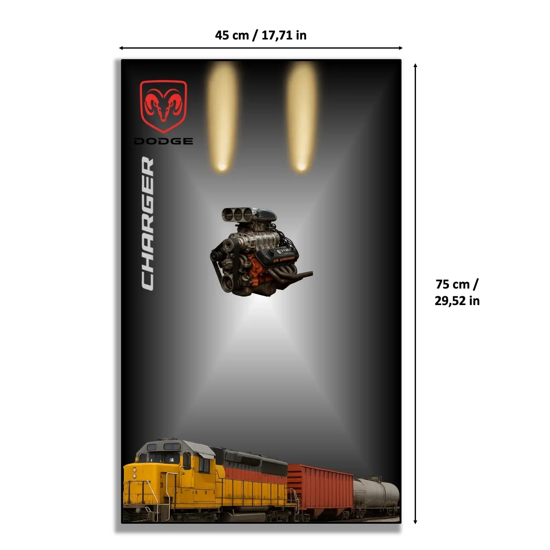 Tableau mural pour Dodge Charger de Dom LEGO 42111 - Kadris