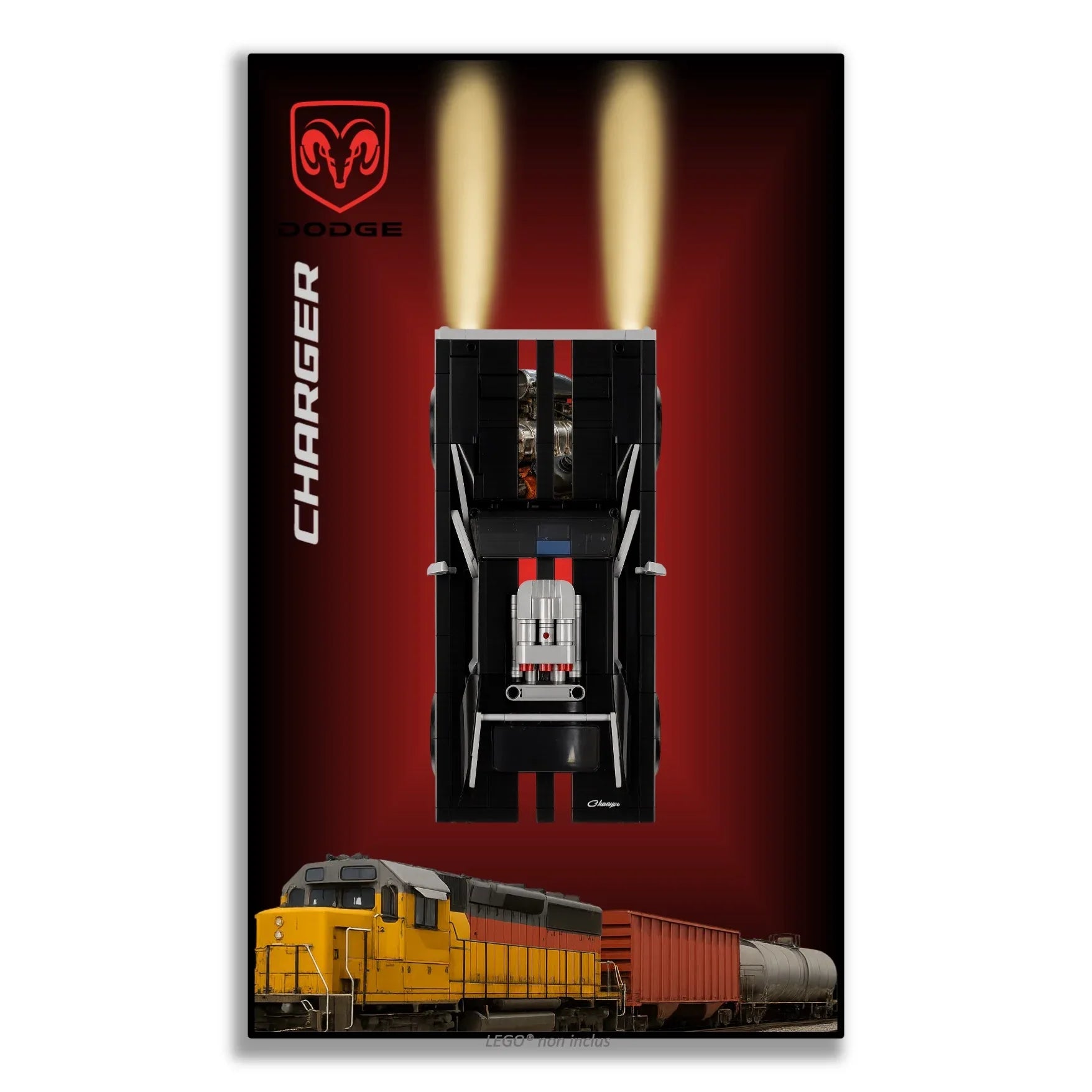 Tableau pour La Dodge Charger de Dom LEGO Technic 4111 - Kadris