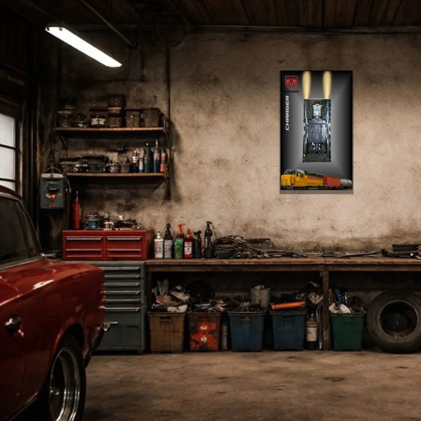 Tableau mural pour Dodge Charger de Dom LEGO 42111 - Kadris