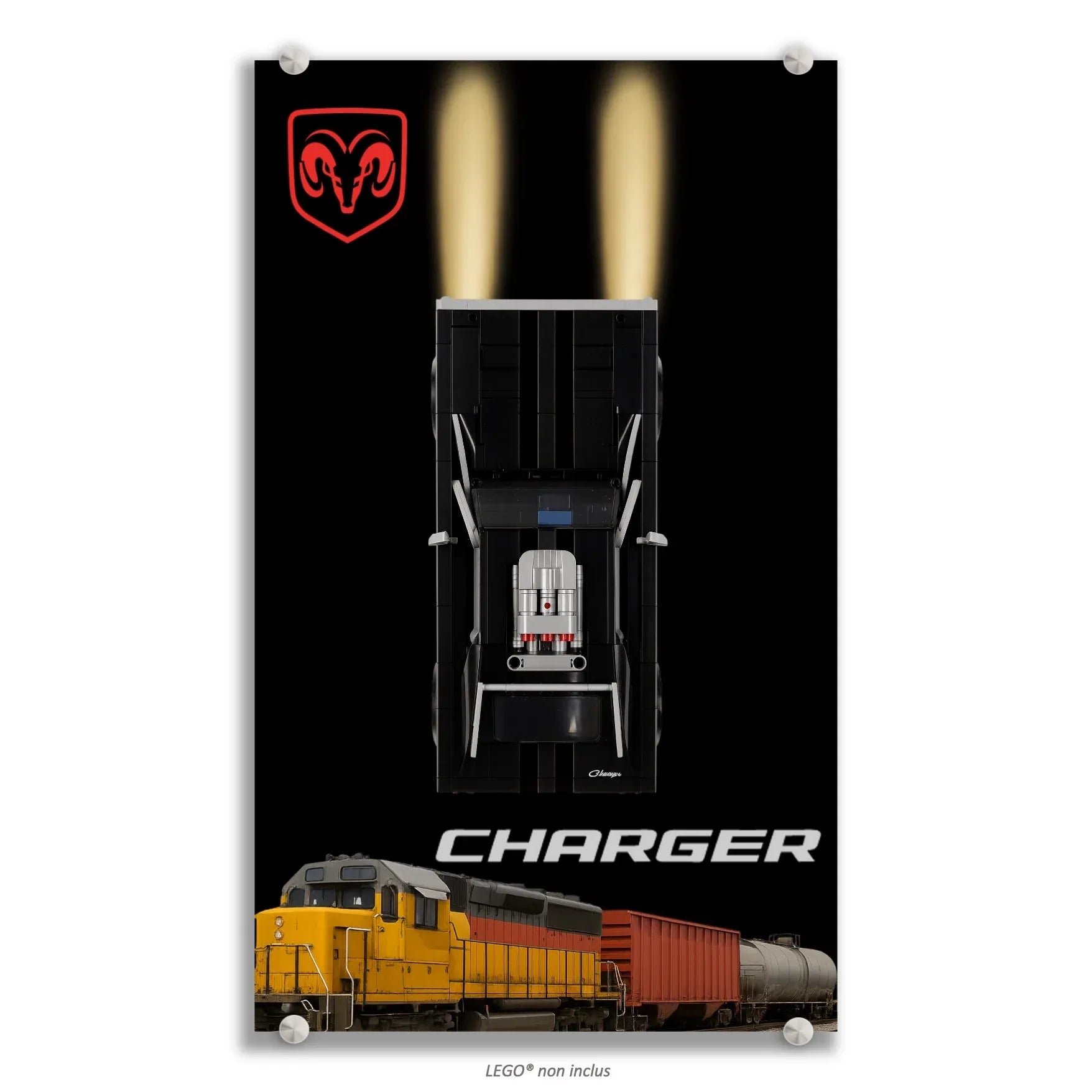 Tableau pour La Dodge Charger de Dom LEGO Technic 4111 - Kadris