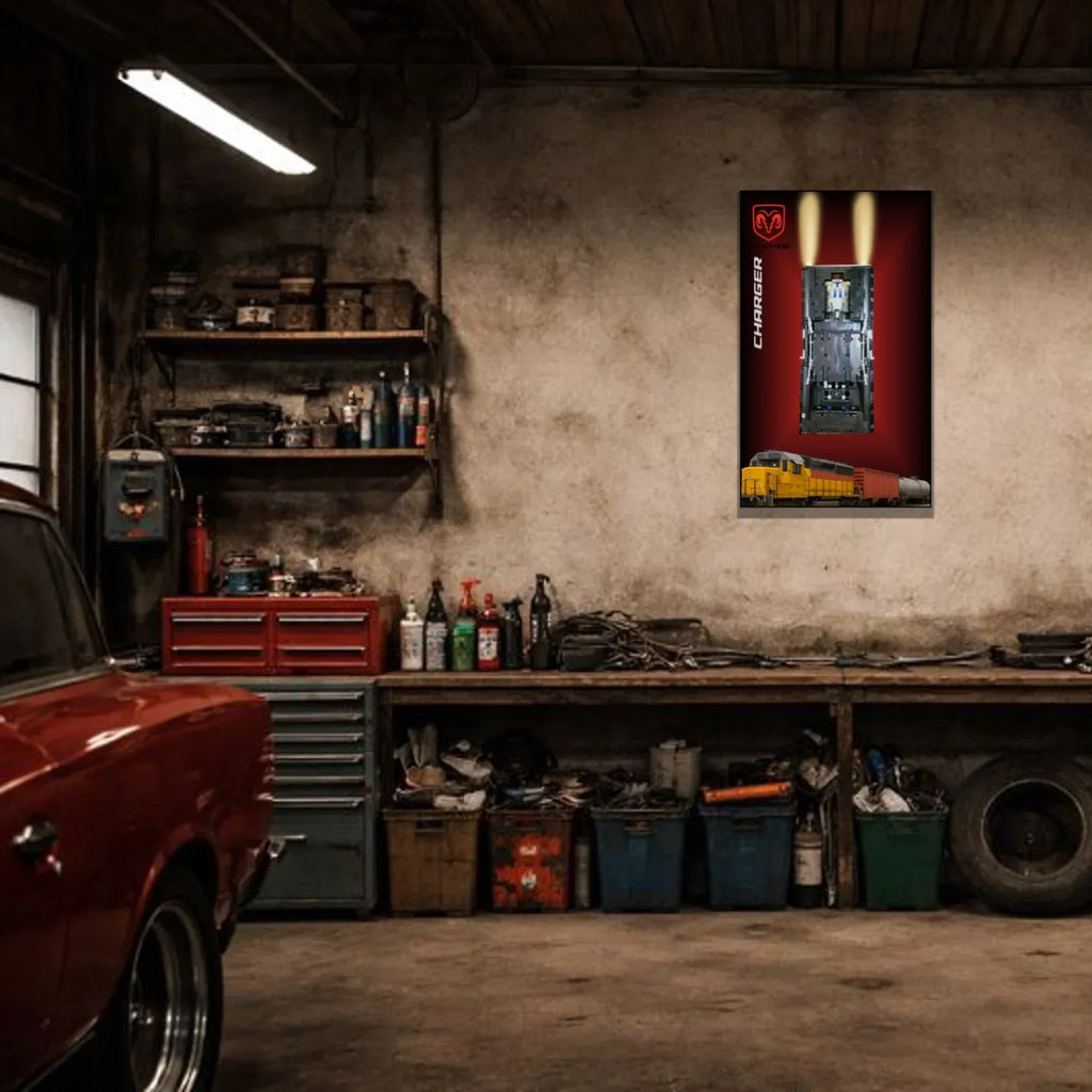 Tableau mural pour La Dodge Charger de Dom LEGO 42111 - Kadris