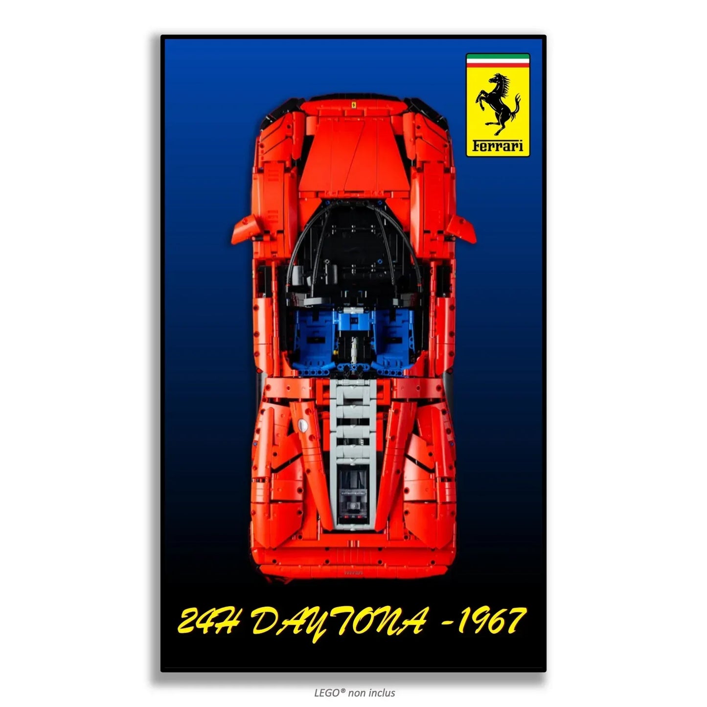 Tableau mural pour Ferrari Daytona SP3 LEGO 42143 - Kadris