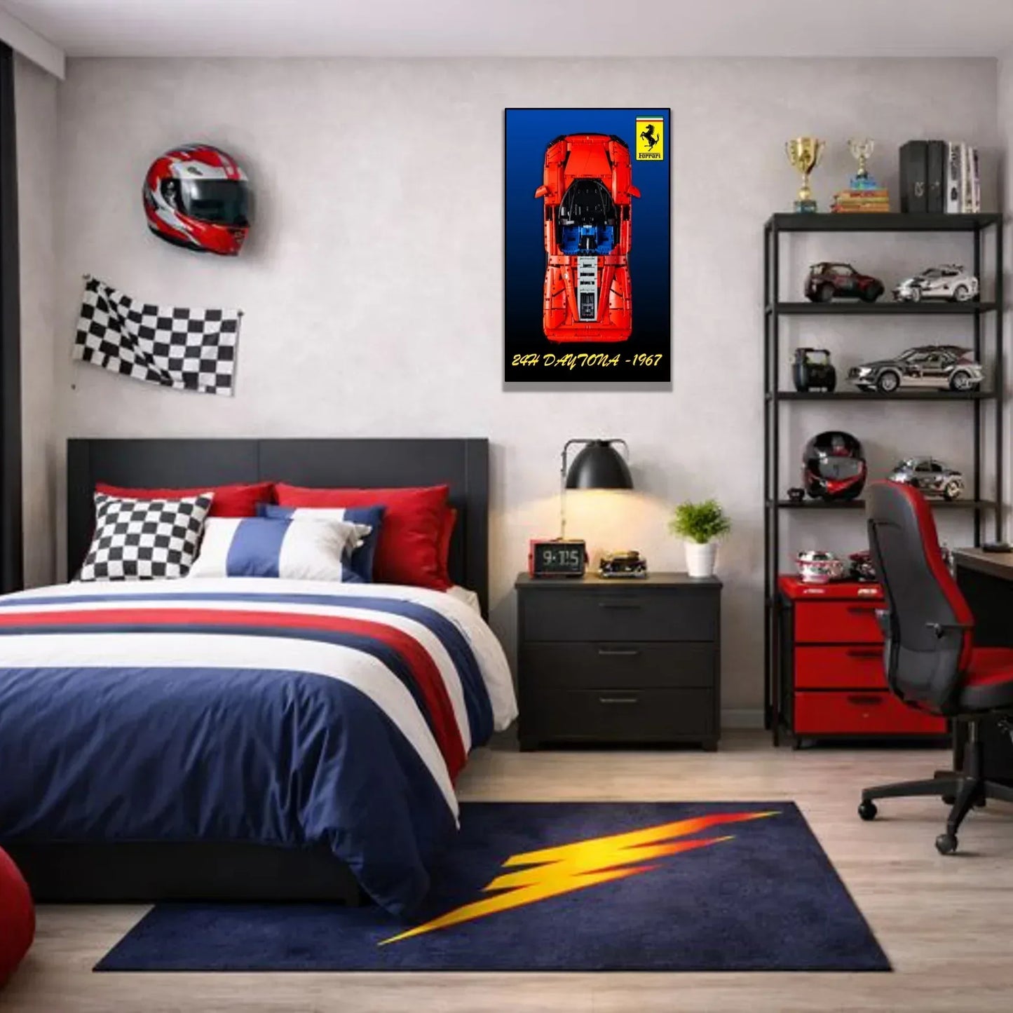 Tableau mural pour Ferrari Daytona SP3 LEGO 42143 - Kadris