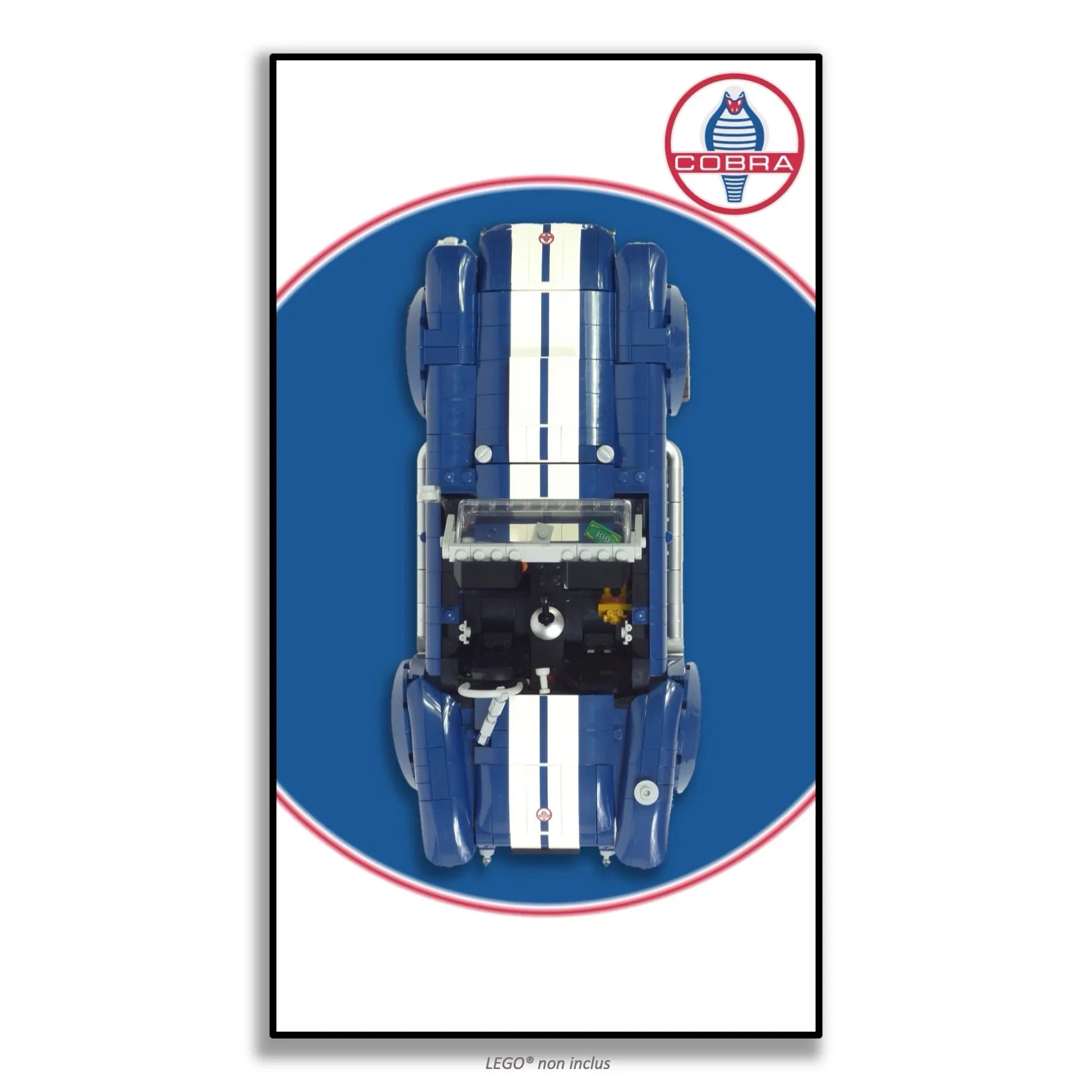 Tableau pour Shelby Cobra 427S/C LEGO Icons 10357 - Kadris