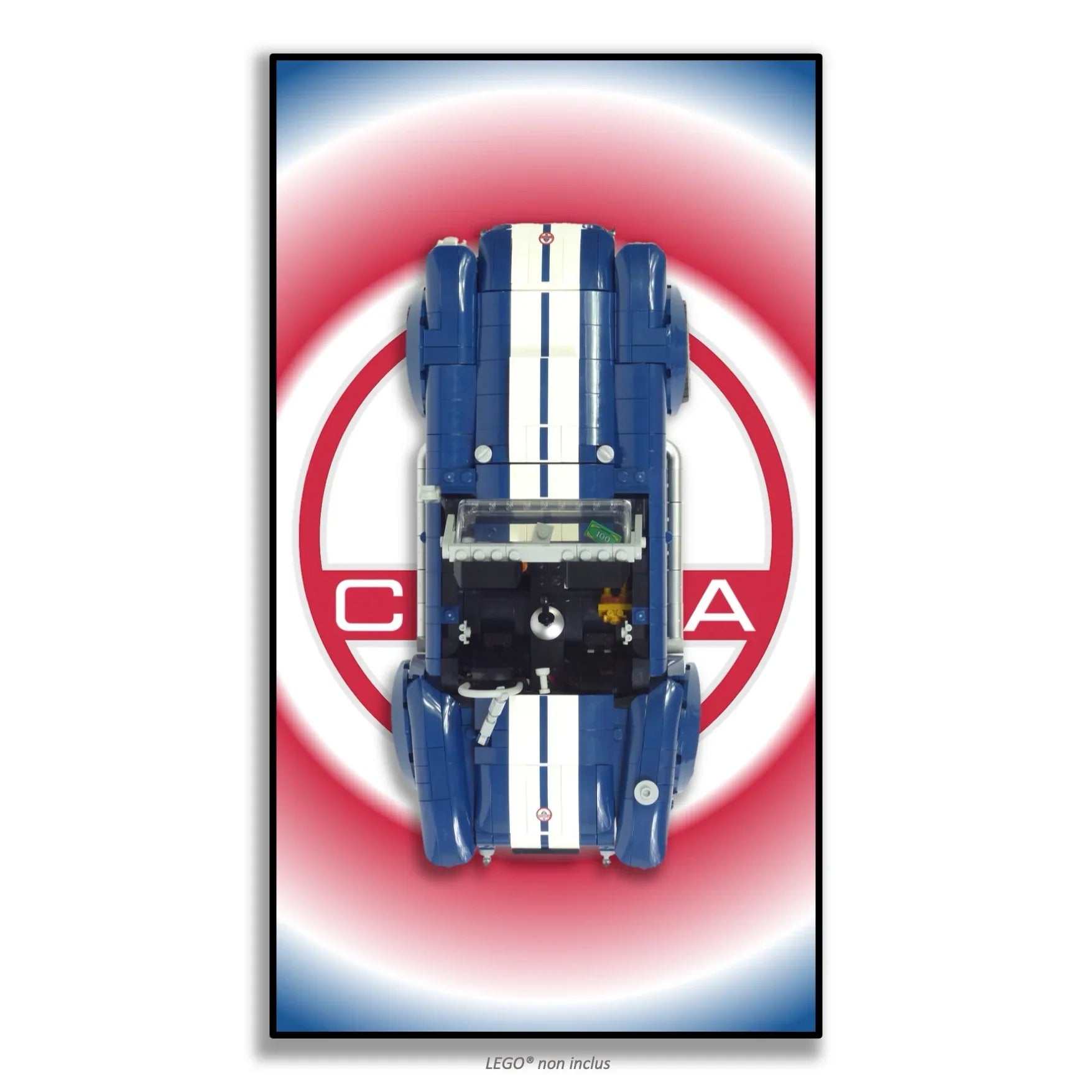 Tableau pour Shelby Cobra 427S/C LEGO Icons 10357 - Kadris
