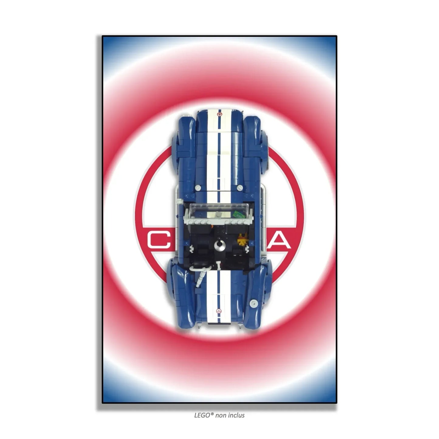 Tableau mural pour Shelby Cobra 427S/C LEGO 10357 - Kadris