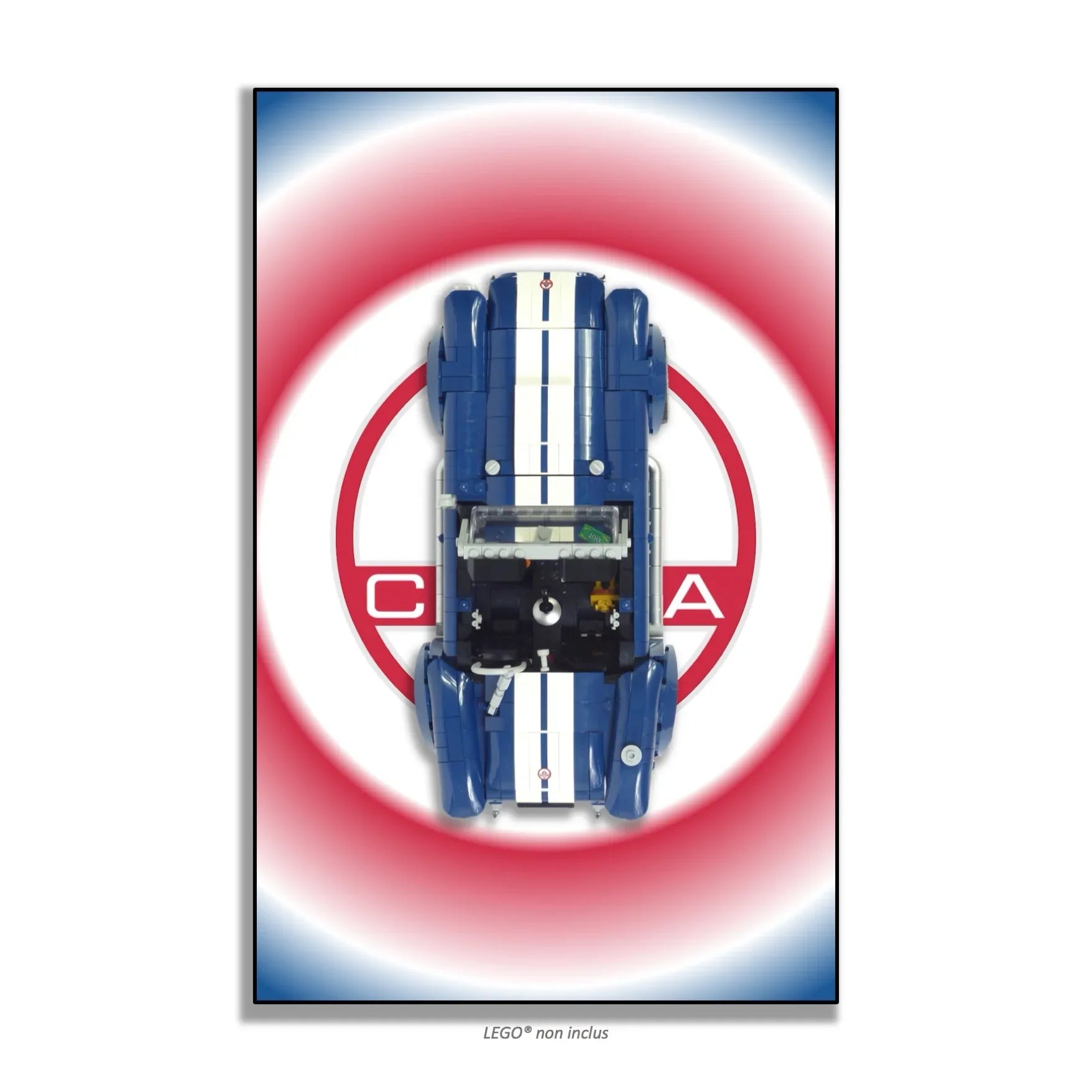 Tableau mural pour Shelby Cobra 427S/C LEGO 10357 - Kadris