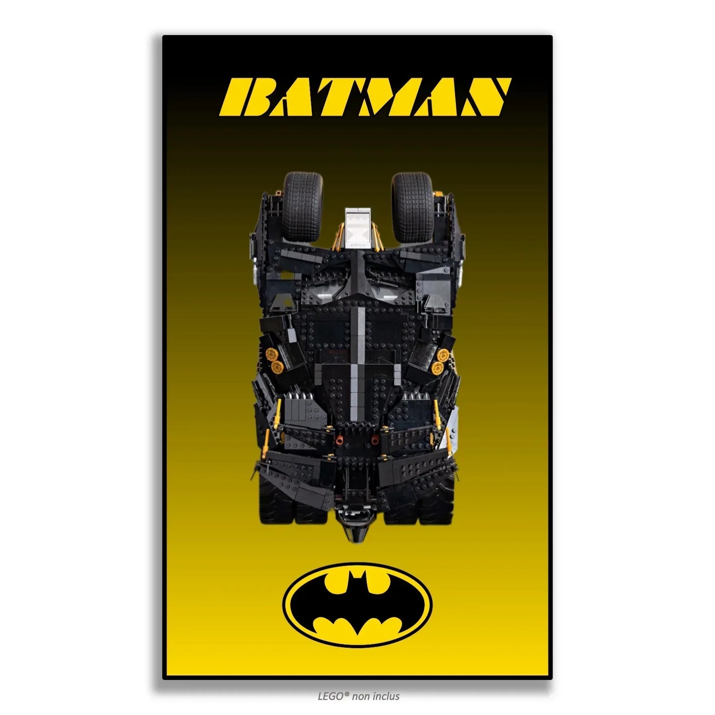 Tableau mural pour Batmobile Tumbler LEGO 76240 - Kadris