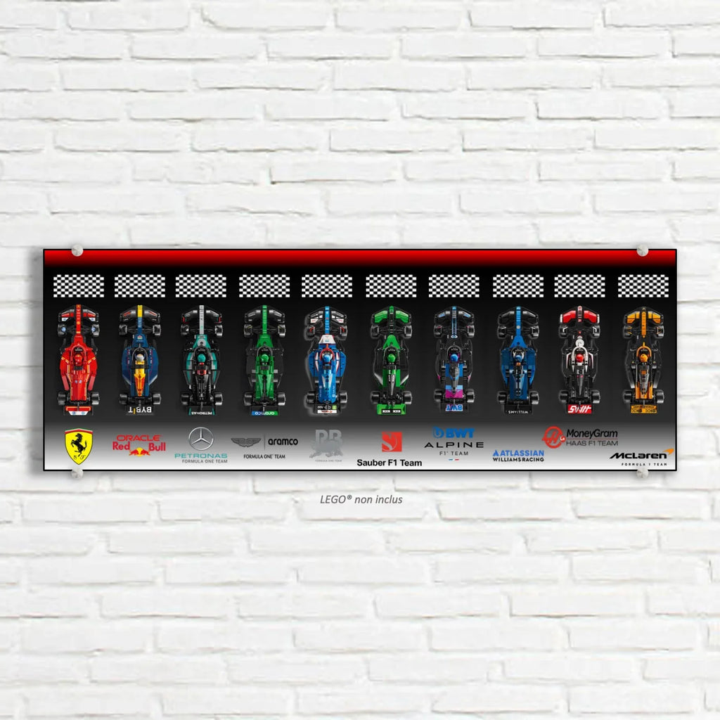 Tableau pour F1 LEGO Speed Champion 77242 / 77243 / 77244/ 77245 / 77246 / 77247 / 77248 / 77249 / 77250 / 77251 - Kadris