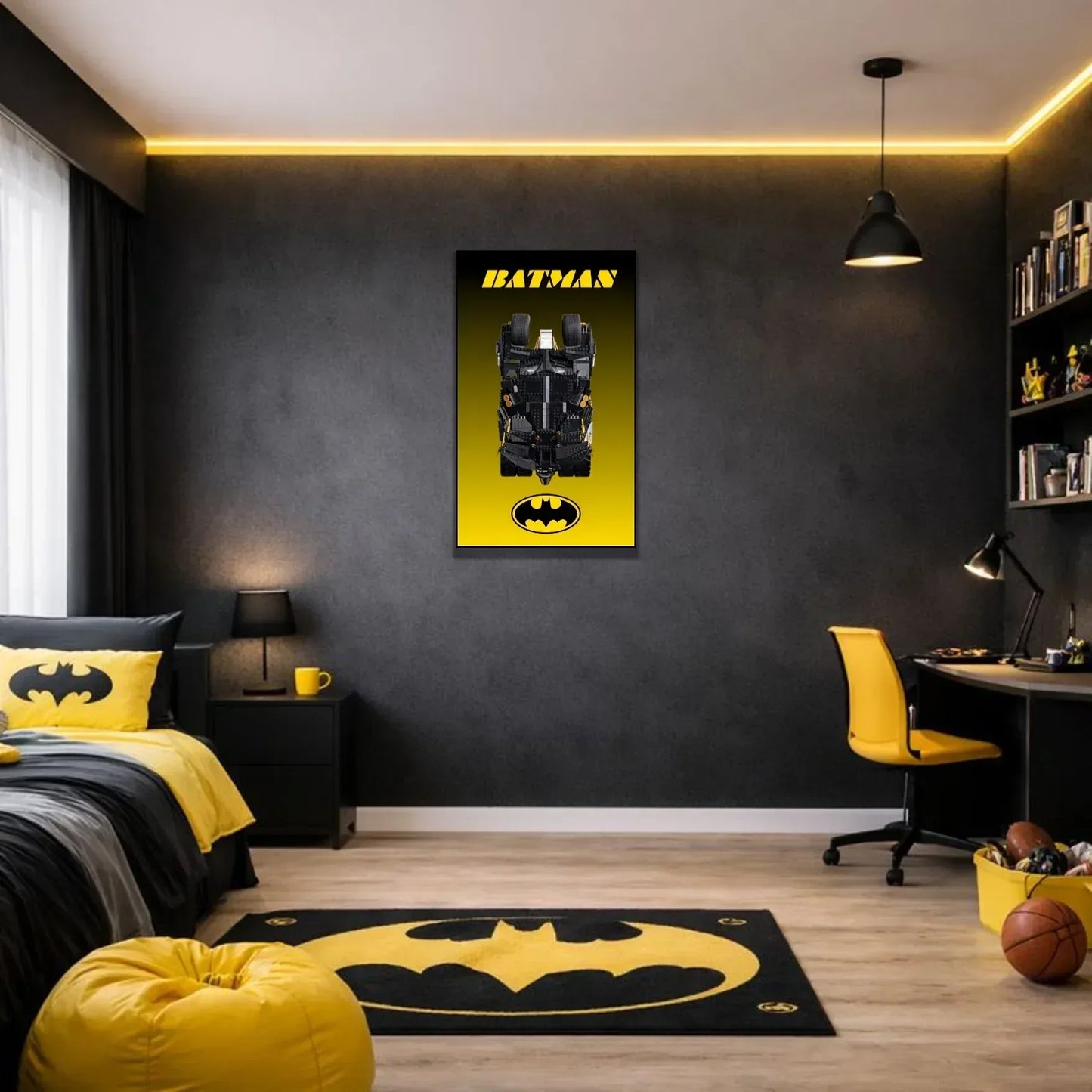 Tableau mural pour Batmobile Tumbler LEGO 76240 - Kadris