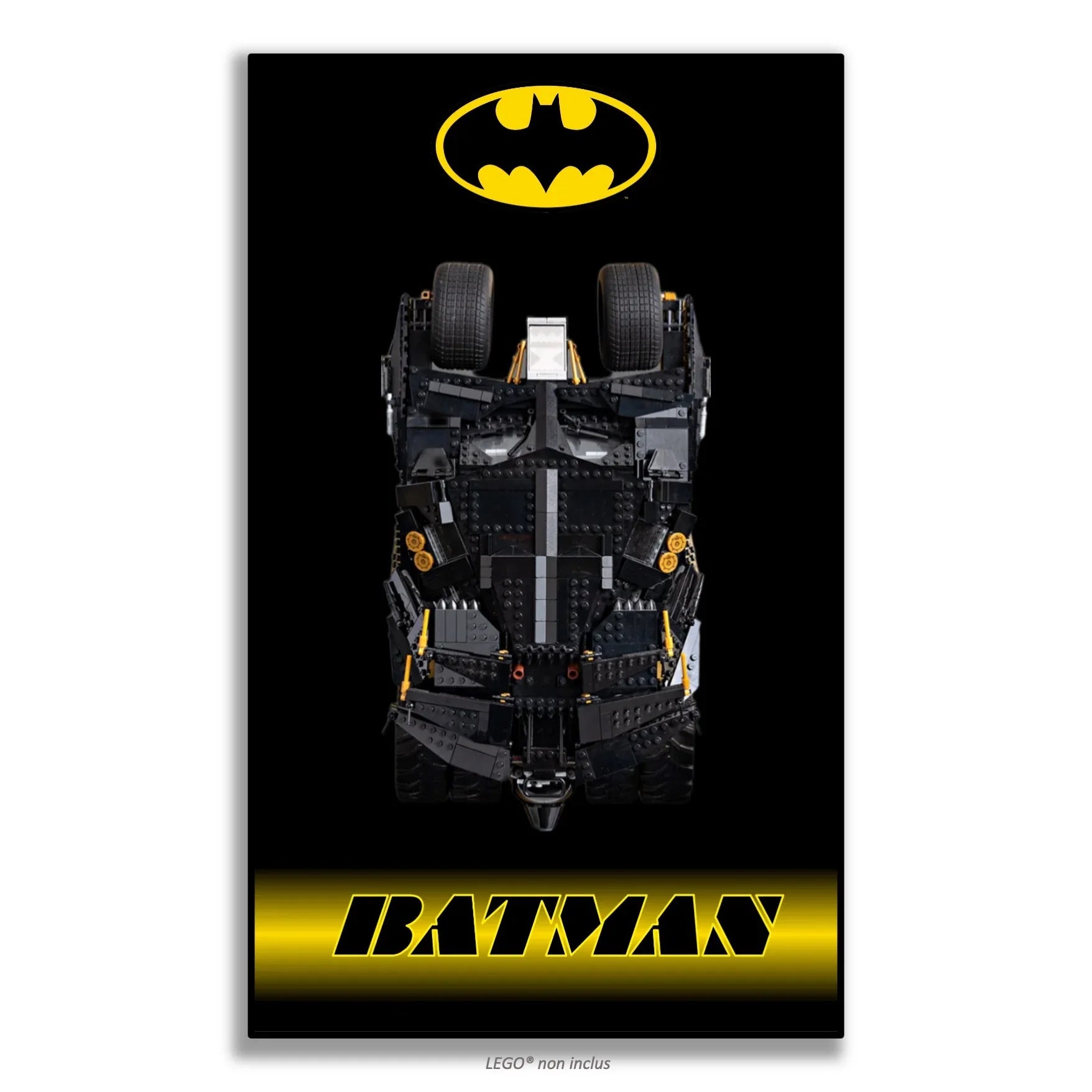 Tableau pour Batmobile Tumbler LEGO DC 76240 - Kadris