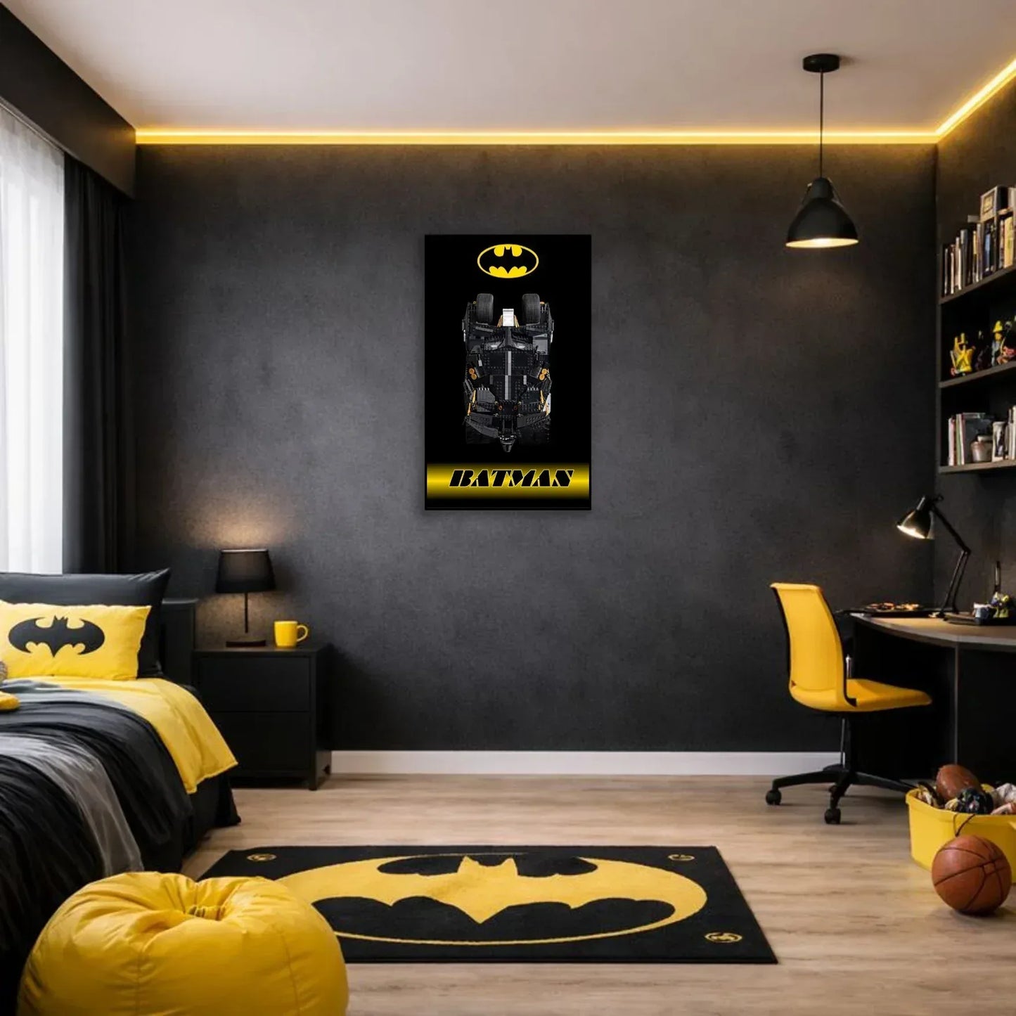 Tableau mural pour La Batmobile Tumbler LEGO 76240 - Kadris