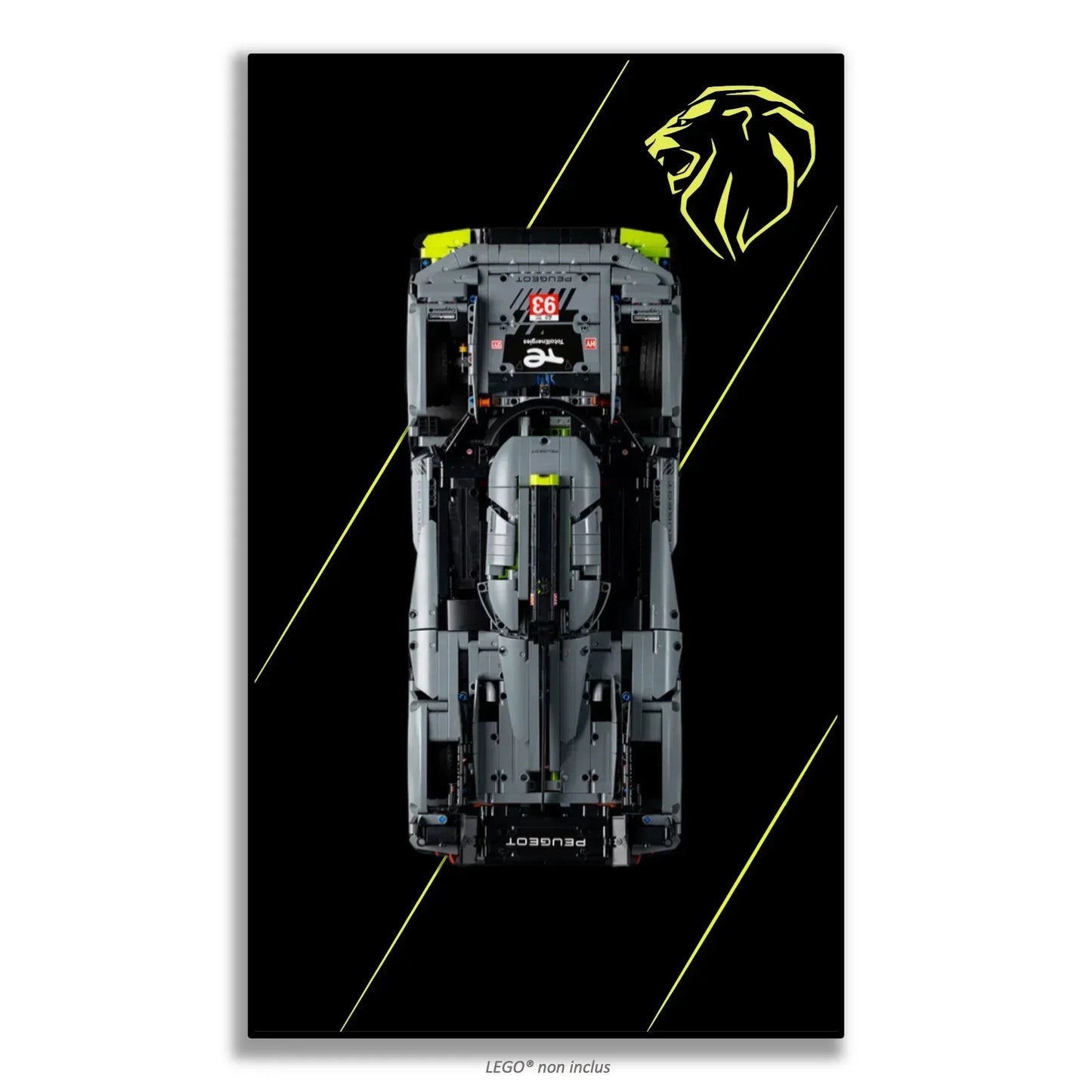 Tableau mural Peugeot 9X8 LEGO® 42156 - Kadris