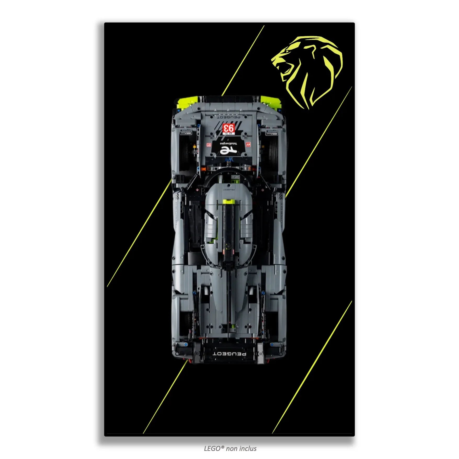 Tableau pour Peugeot 9X8 LEGO Technic 42156 - Kadris