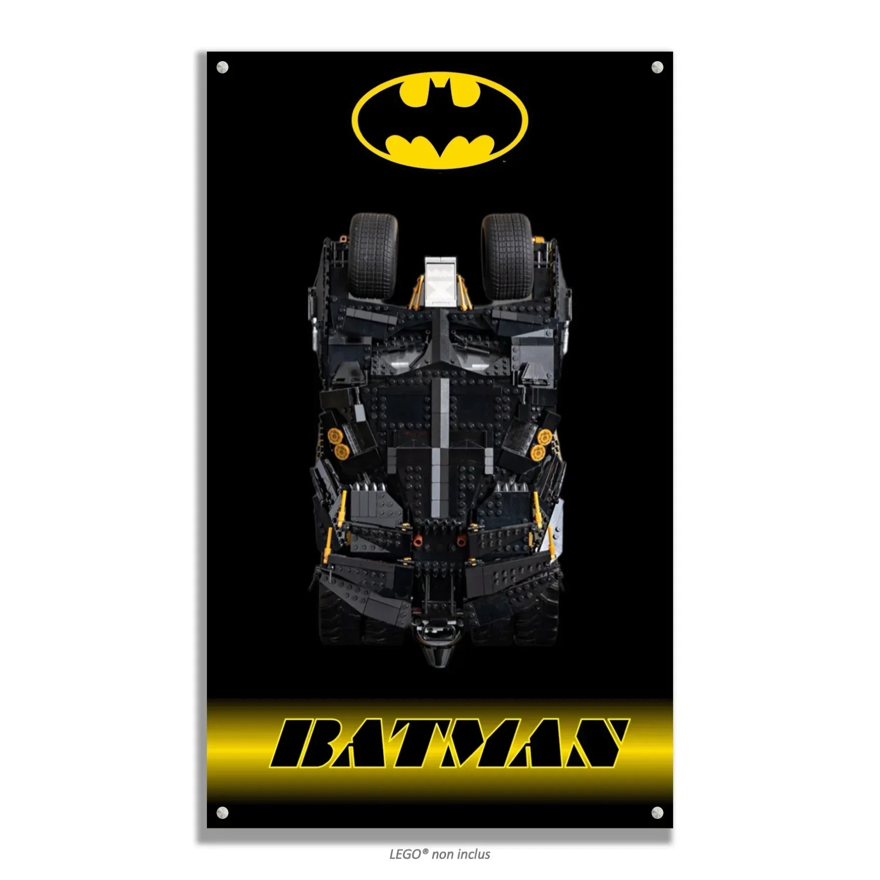 Tableau mural pour La Batmobile Tumbler LEGO 76240 - Kadris