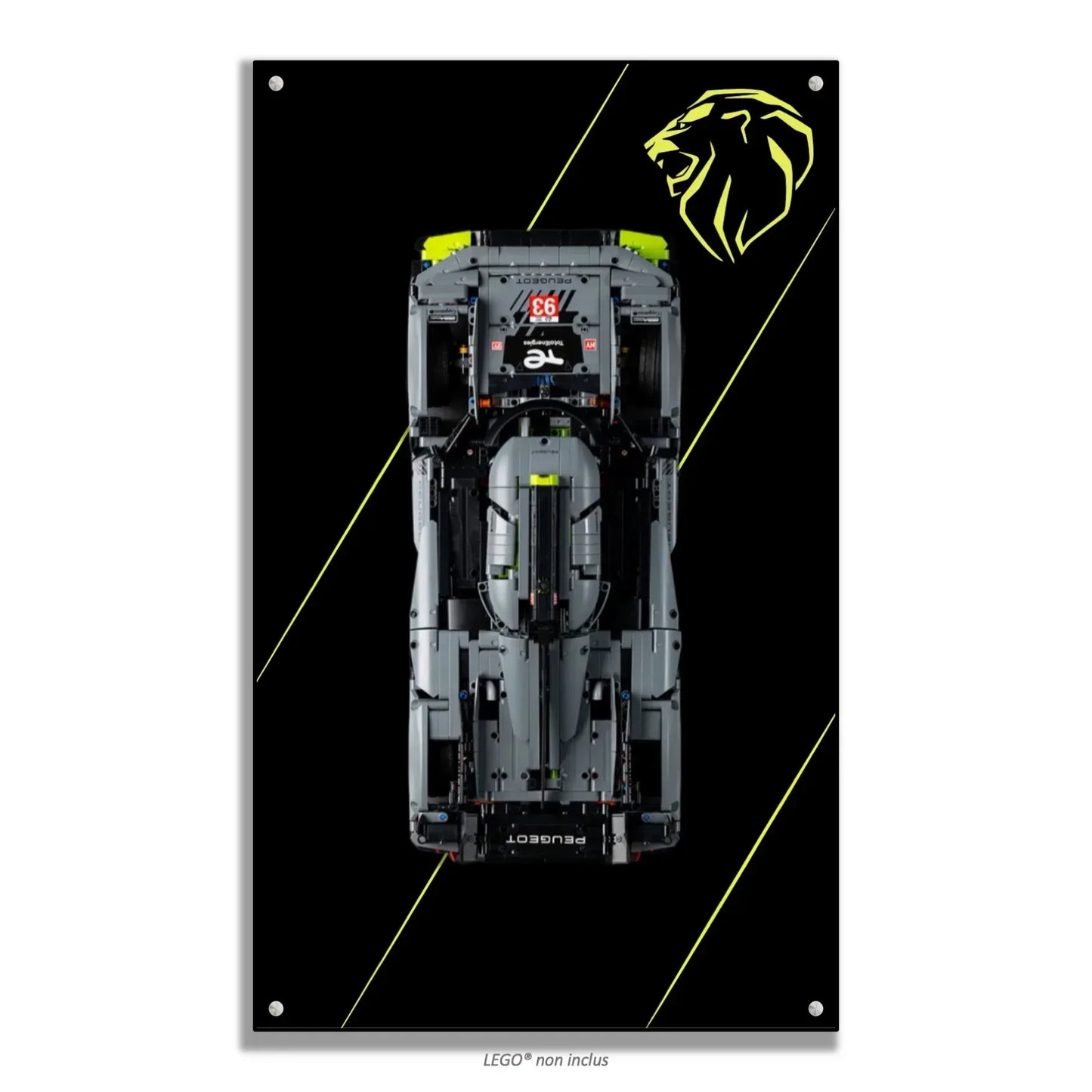 Tableau mural Peugeot 9X8 LEGO® 42156 - Kadris