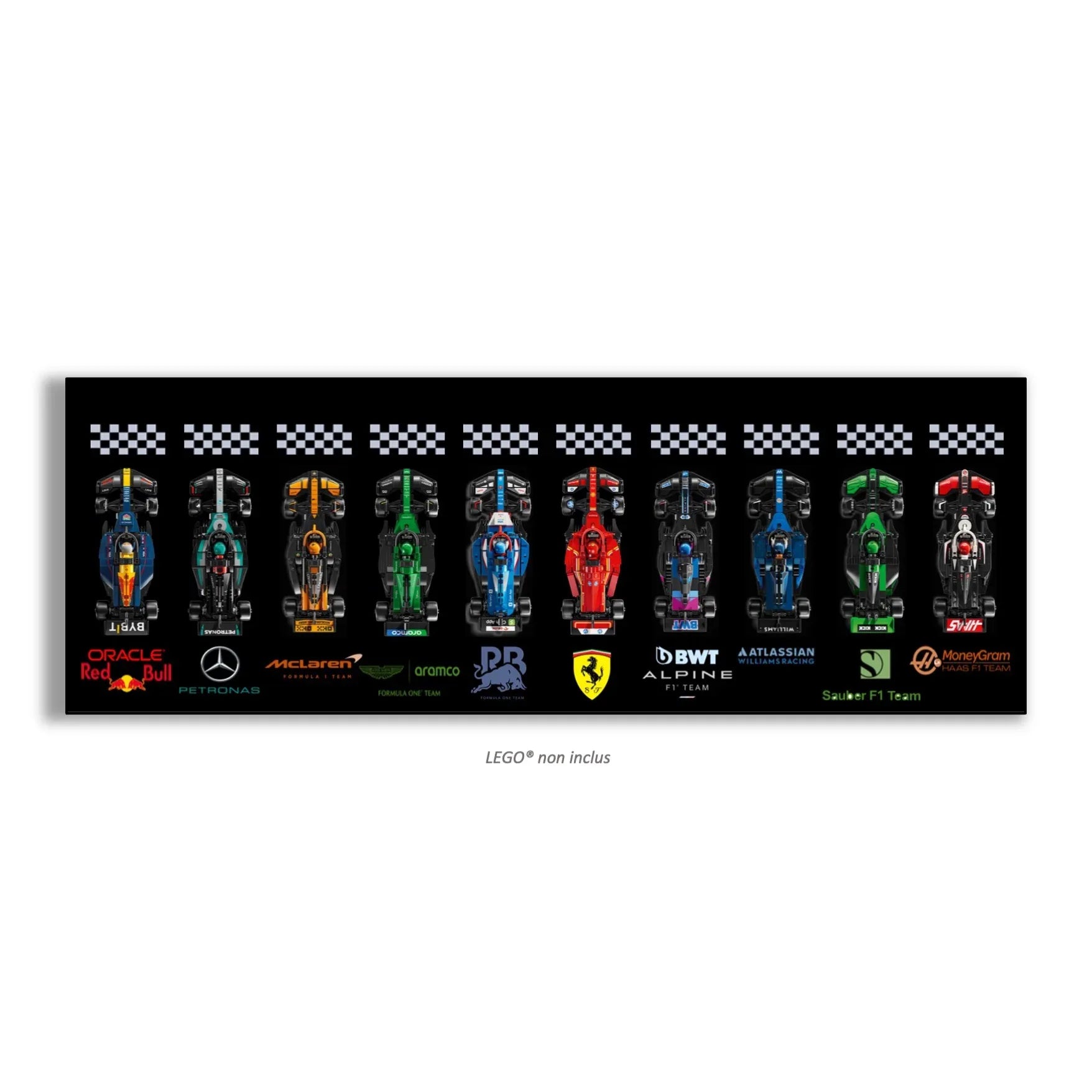 Tableau pour F1 LEGO Speed Champion 77242 / 77243 / 77244/ 77245 / 77246 / 77247 / 77248 / 77249 / 77250 / 77251 - Kadris