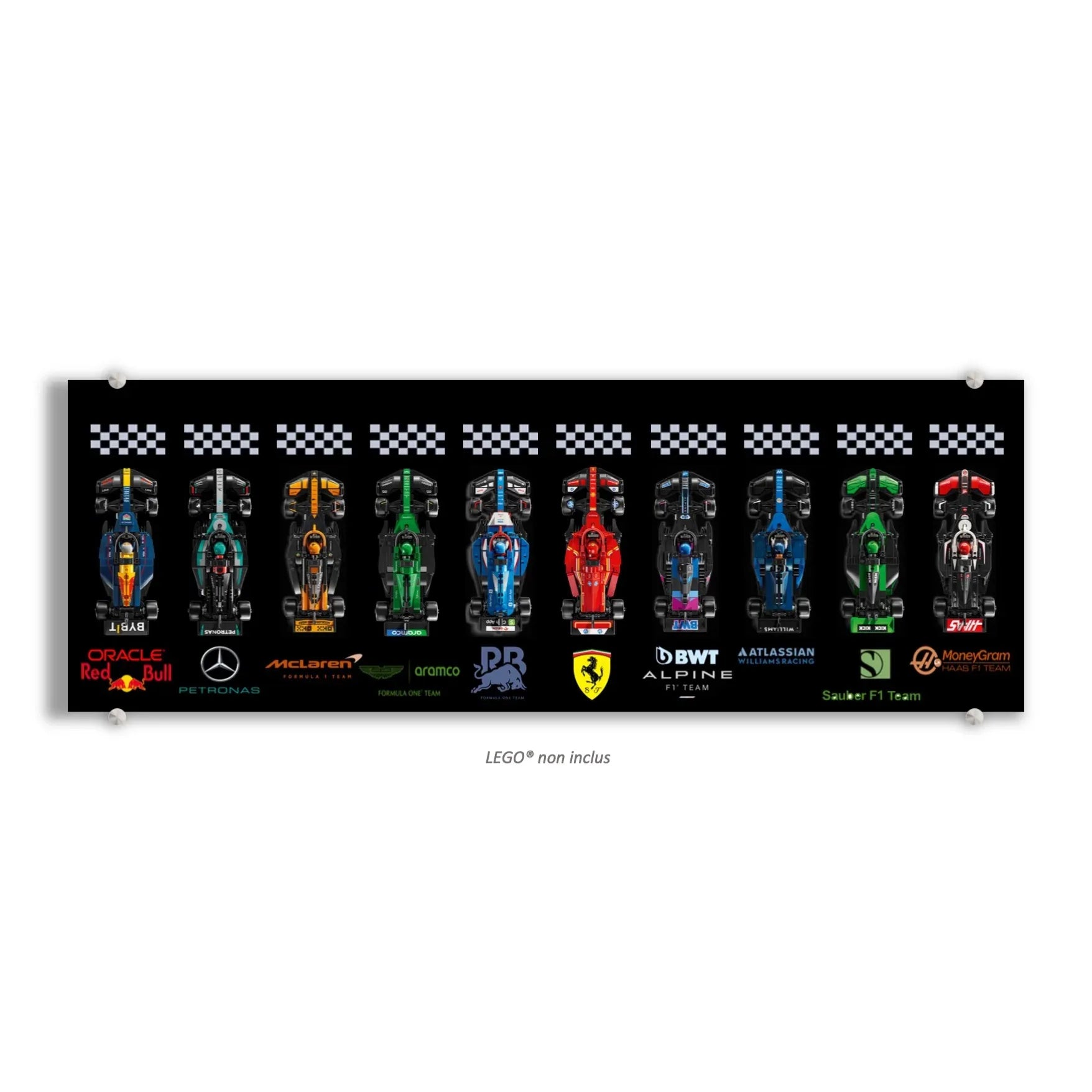 Tableau pour F1 LEGO Speed Champion 77242 / 77243 / 77244/ 77245 / 77246 / 77247 / 77248 / 77249 / 77250 / 77251 - Kadris