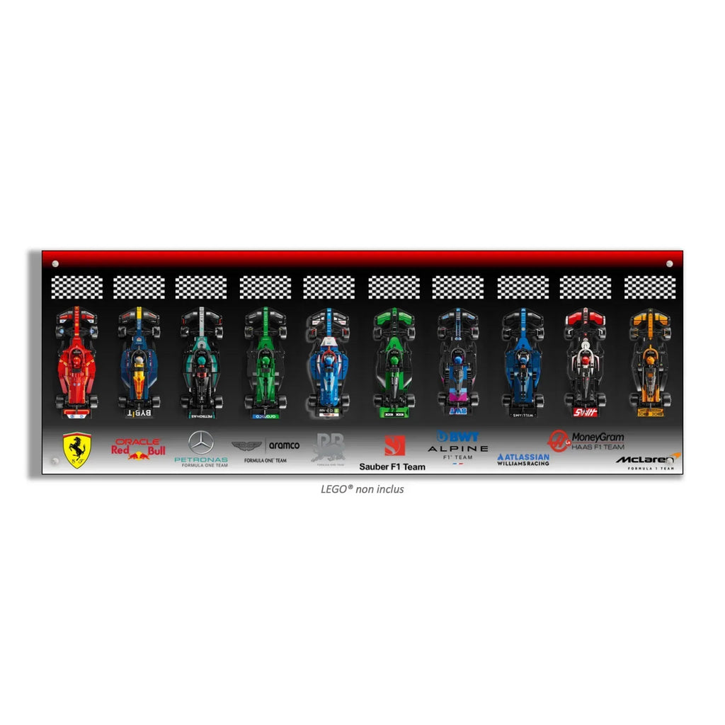 Tableau mural pour F1 LEGO Speed Champion 77242 / 77243 / 77244/ 77245 / 77246 / 77247 / 77248 / 77249 / 77250 / 77251 - Kadris