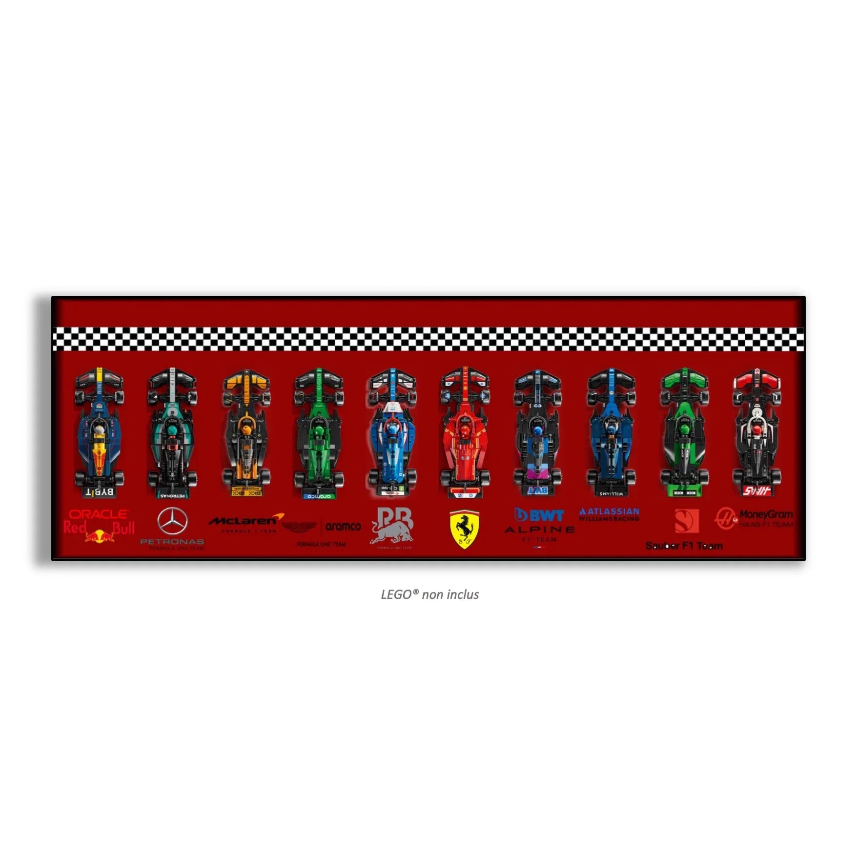 Tableau pour F1 LEGO Speed Champion 77242 / 77243 / 77244/ 77245 / 77246 / 77247 / 77248 / 77249 / 77250 / 77251 - Kadris