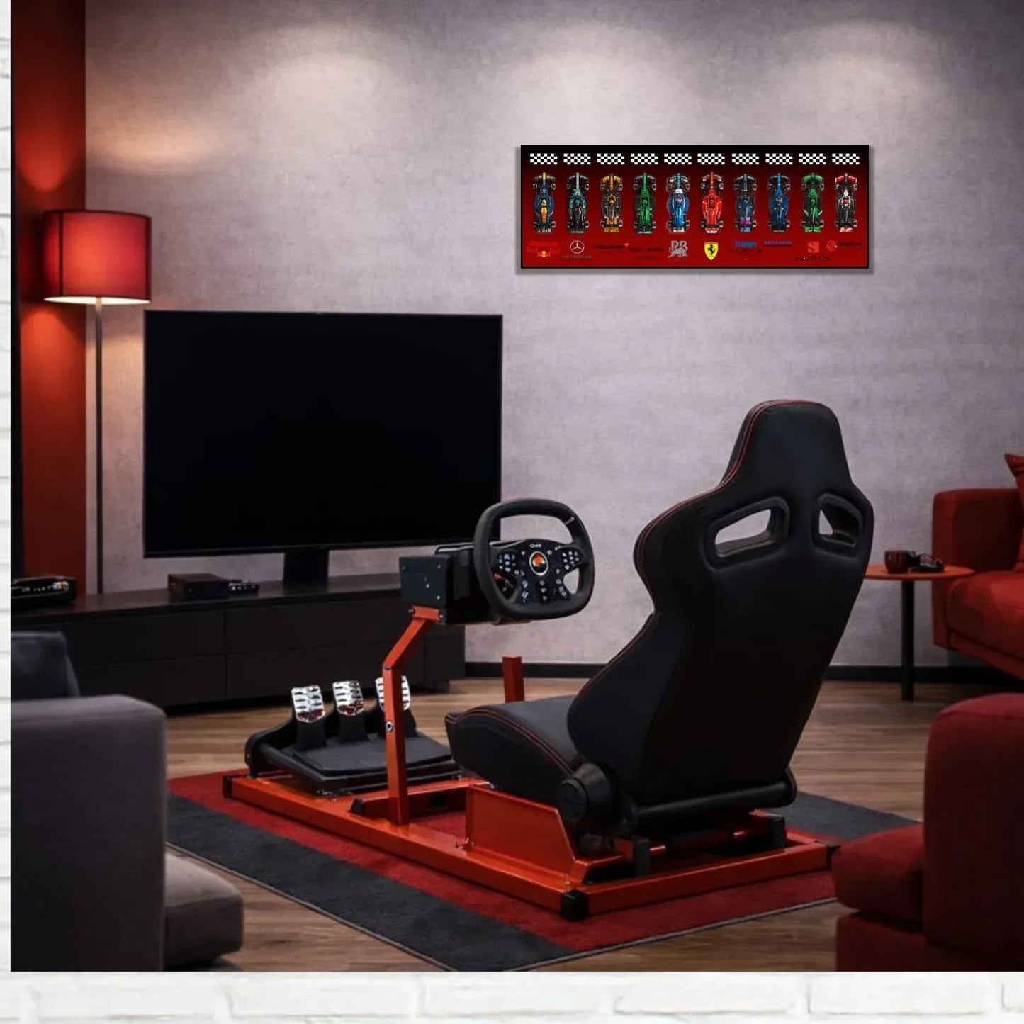 Tableau mural pour F1 LEGO Speed Champion 77242 / 77243 / 77244/ 77245 / 77246 / 77247 / 77248 / 77249 / 77250 / 77251 - Kadris