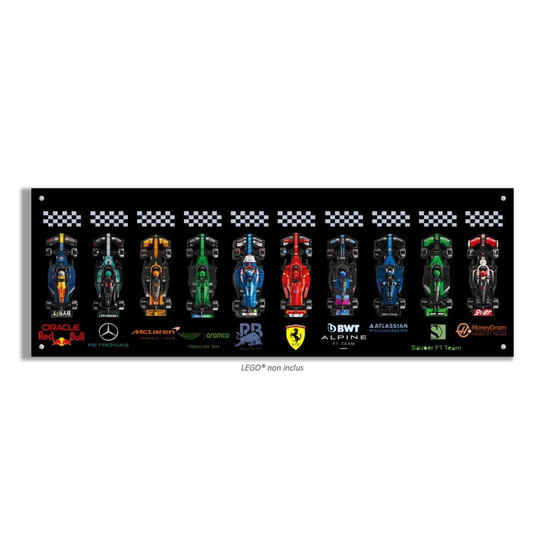 Tableau mural pour F1 LEGO Speed Champion 77242 / 77243 / 77244/ 77245 / 77246 / 77247 / 77248 / 77249 / 77250 / 77251 - Kadris