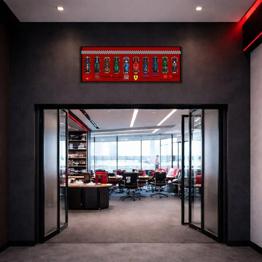 Tableau mural pour F1 LEGO Speed Champion 77242 / 77243 / 77244/ 77245 / 77246 / 77247 / 77248 / 77249 / 77250 / 77251 - Kadris