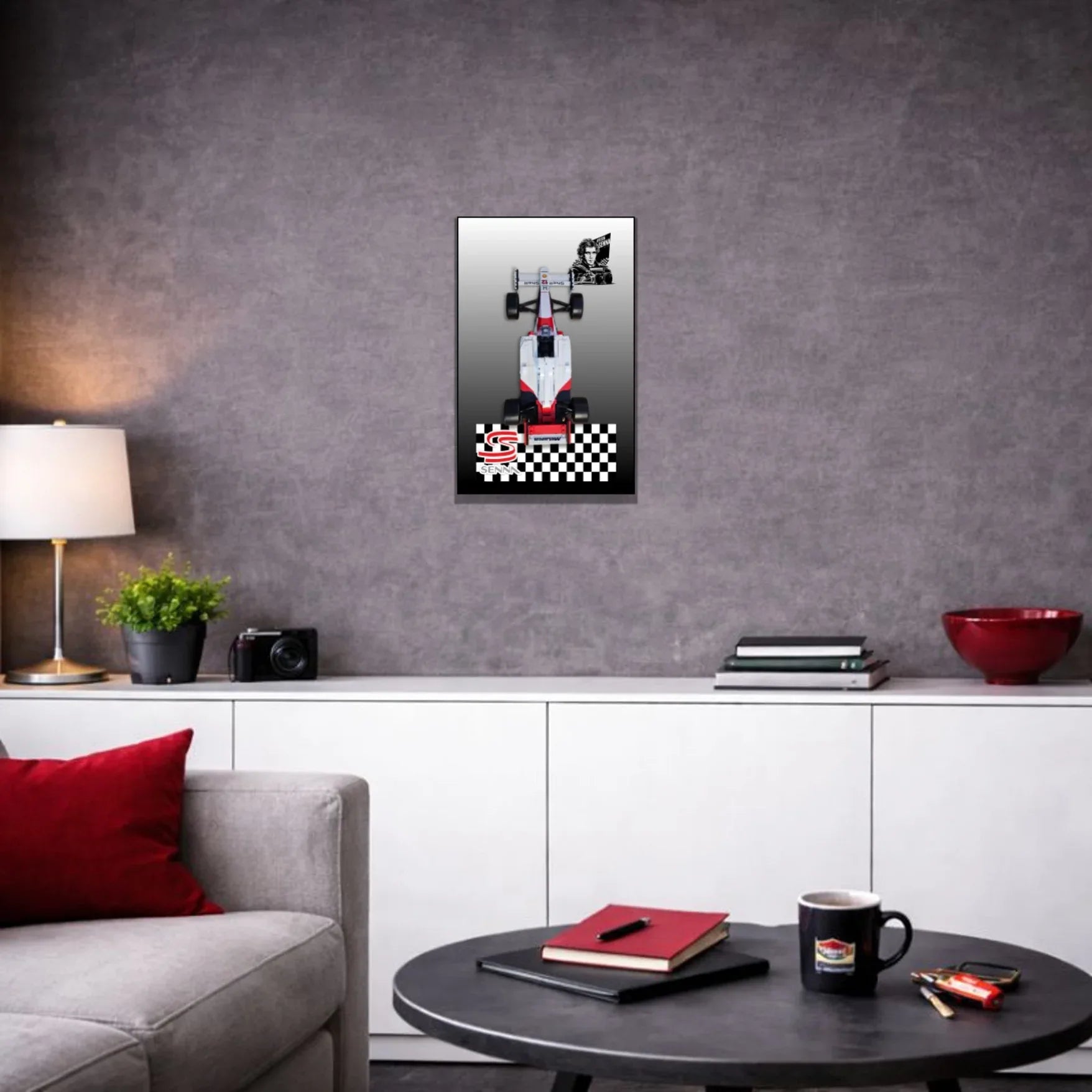 Tableau mural pour McLaren MP4/4 & Ayrton Senna LEGO 10330 - Kadris