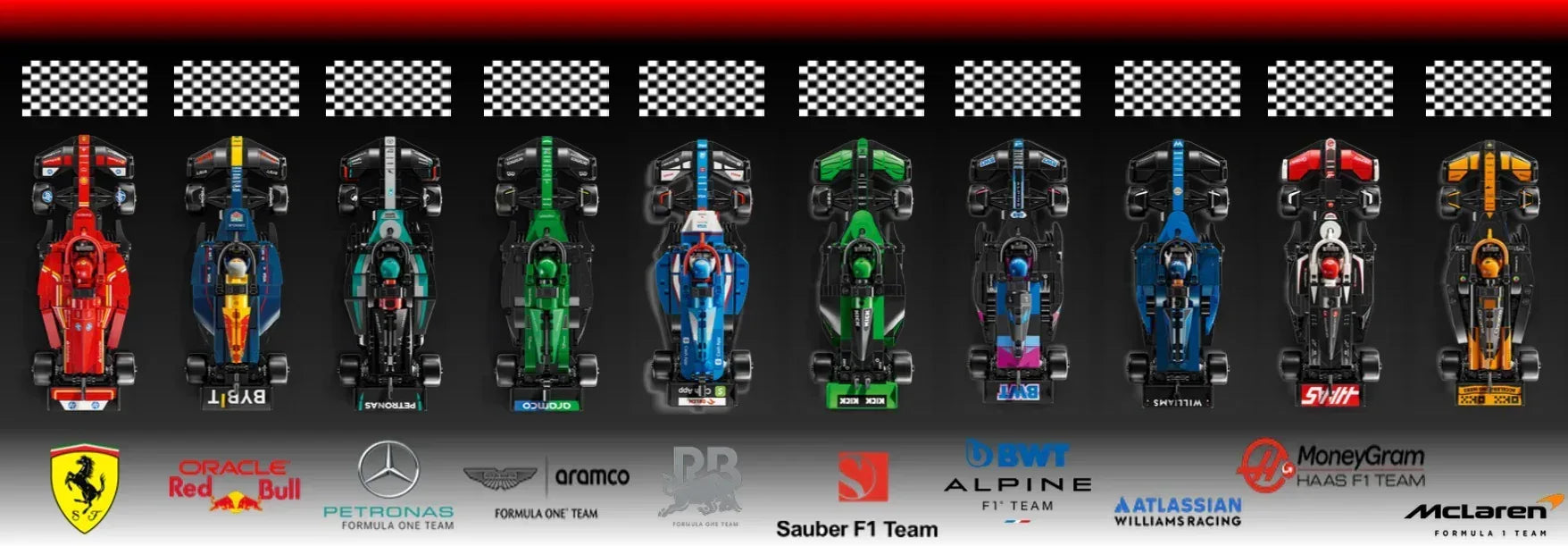 Tableau mural pour F1 LEGO Speed Champion 77242 / 77243 / 77244/ 77245 / 77246 / 77247 / 77248 / 77249 / 77250 / 77251 - Kadris