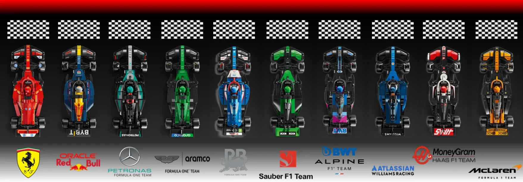 Tableau pour F1 LEGO Speed Champion 77242 / 77243 / 77244/ 77245 / 77246 / 77247 / 77248 / 77249 / 77250 / 77251 - Kadris