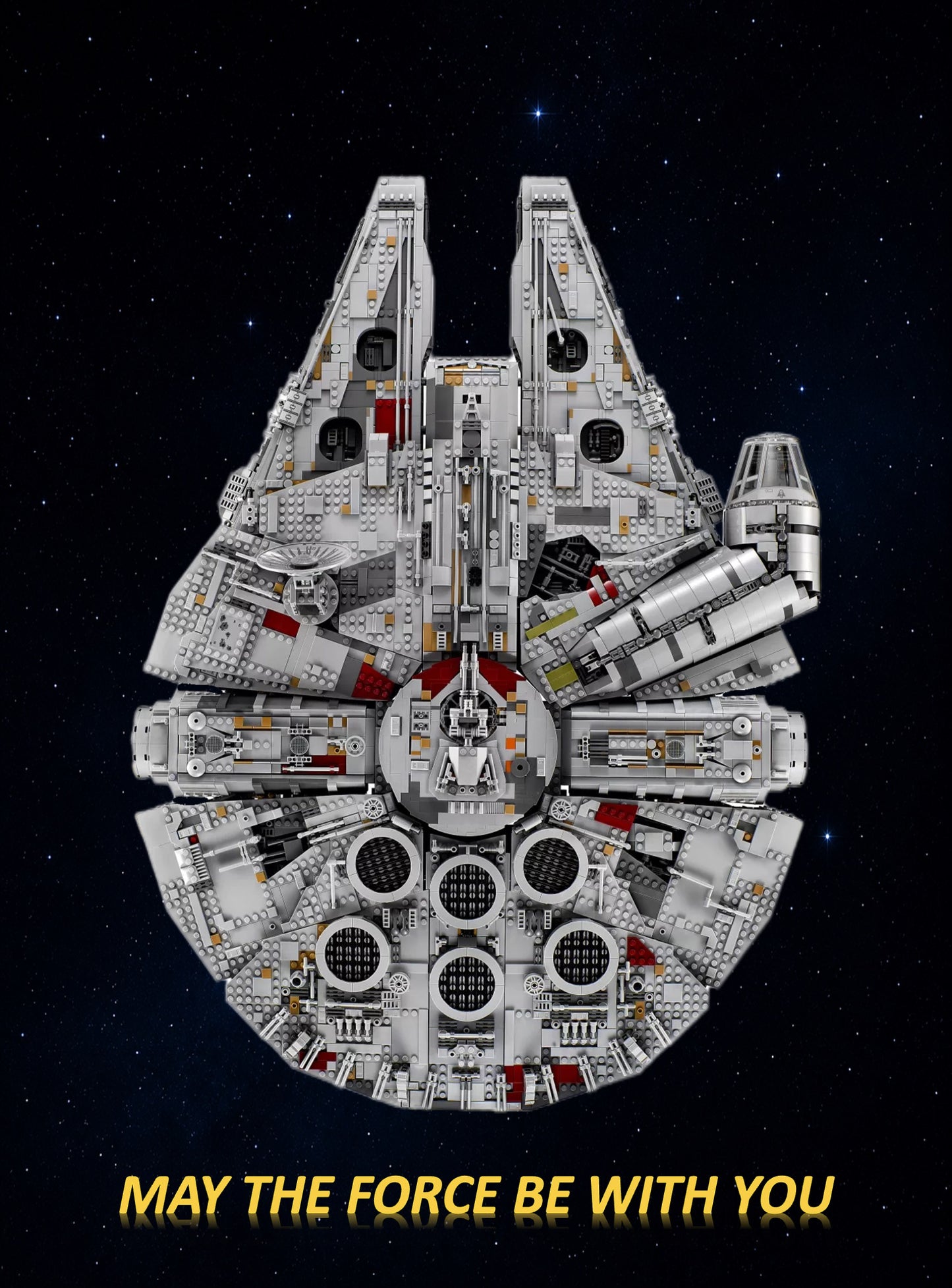 Tableaux muraux LEGO® Star Wars Faucon Millenium UCS 75192, 7 styles, 3 finitions