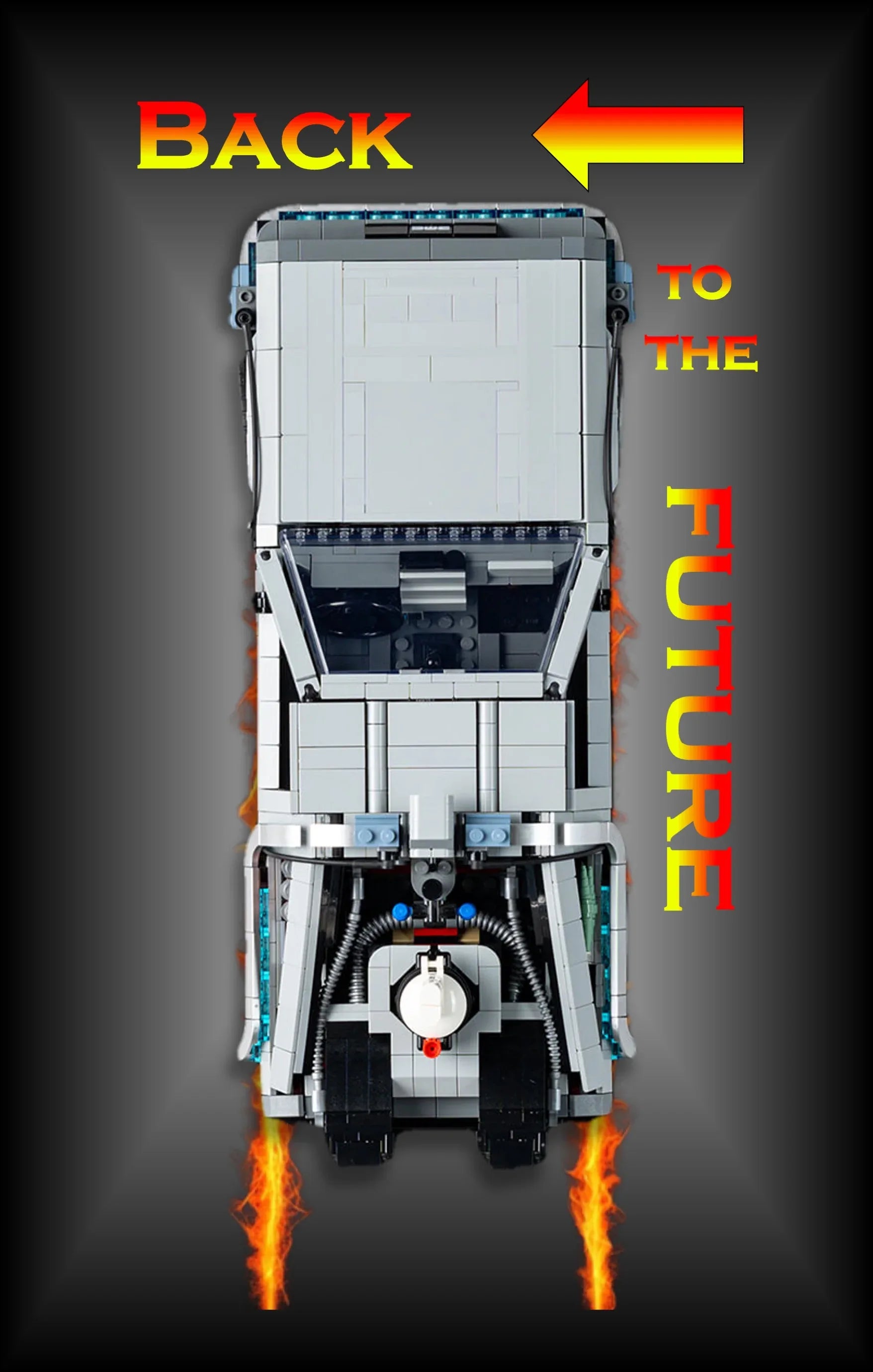 Tableau mural pour La machine à remonter le temps de Retour vers le futur LEGO 10300 - Kadris