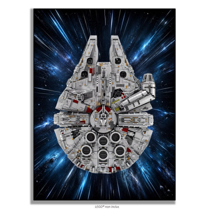 Tableaux muraux LEGO® Star Wars Faucon Millenium UCS 75192, 7 styles, 3 finitions