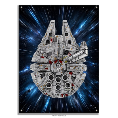 Tableaux muraux LEGO® Star Wars Faucon Millenium UCS 75192, 7 styles, 3 finitions