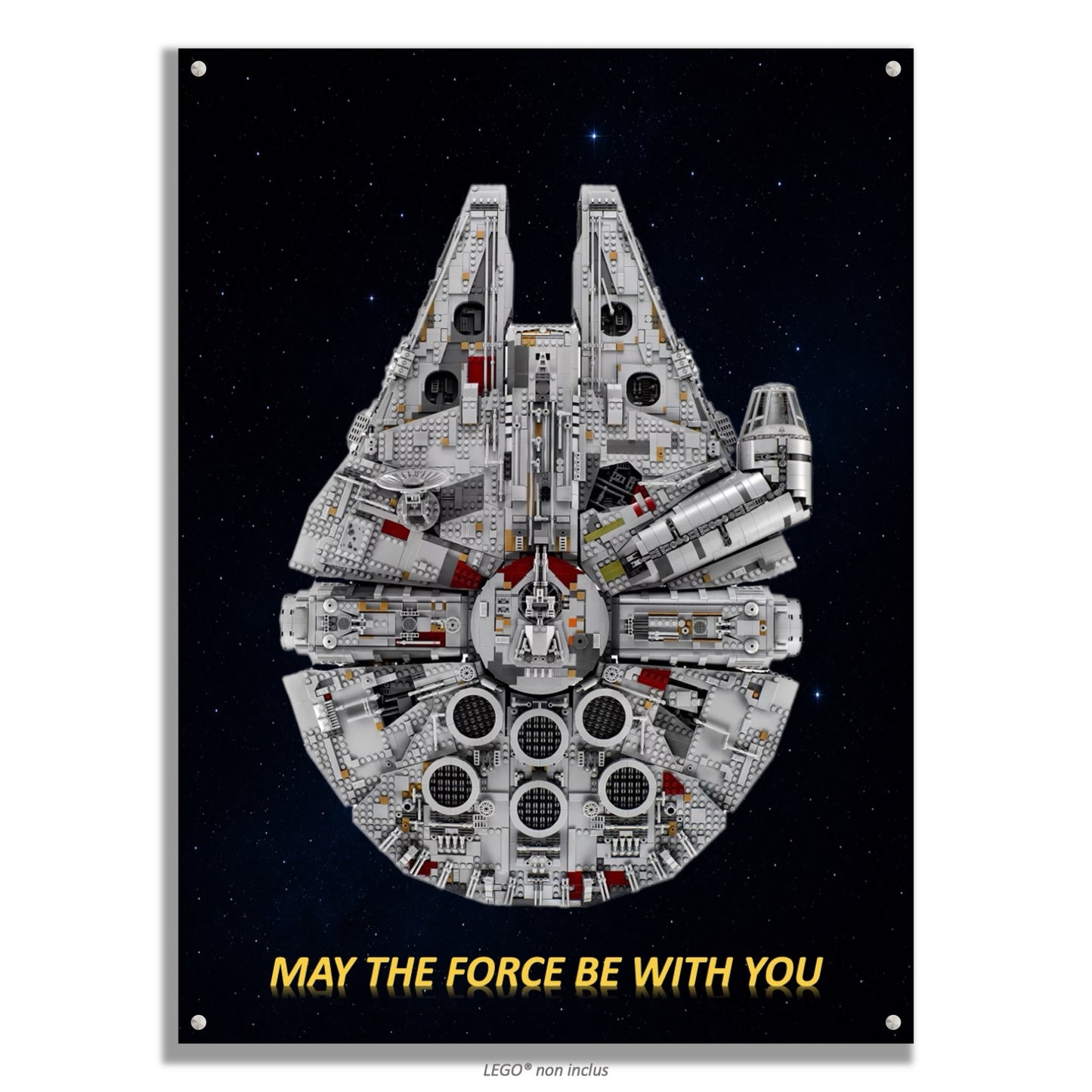 Tableaux muraux LEGO® Star Wars Faucon Millenium UCS 75192, 7 styles, 3 finitions