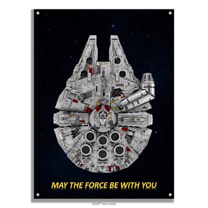Tableaux muraux LEGO® Star Wars Faucon Millenium UCS 75192, 7 styles, 3 finitions