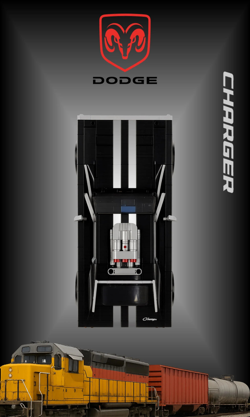 Tableau pour La Dodge Charger de Dom LEGO Technic 4111 - Kadris
