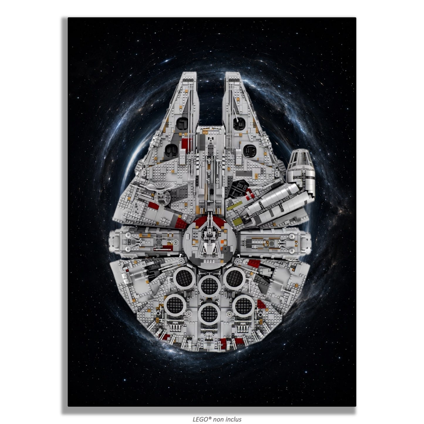 Tableaux muraux LEGO® Star Wars Faucon Millenium UCS 75192, 7 styles, 3 finitions