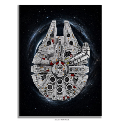 Tableaux muraux LEGO® Star Wars Faucon Millenium UCS 75192, 7 styles, 3 finitions