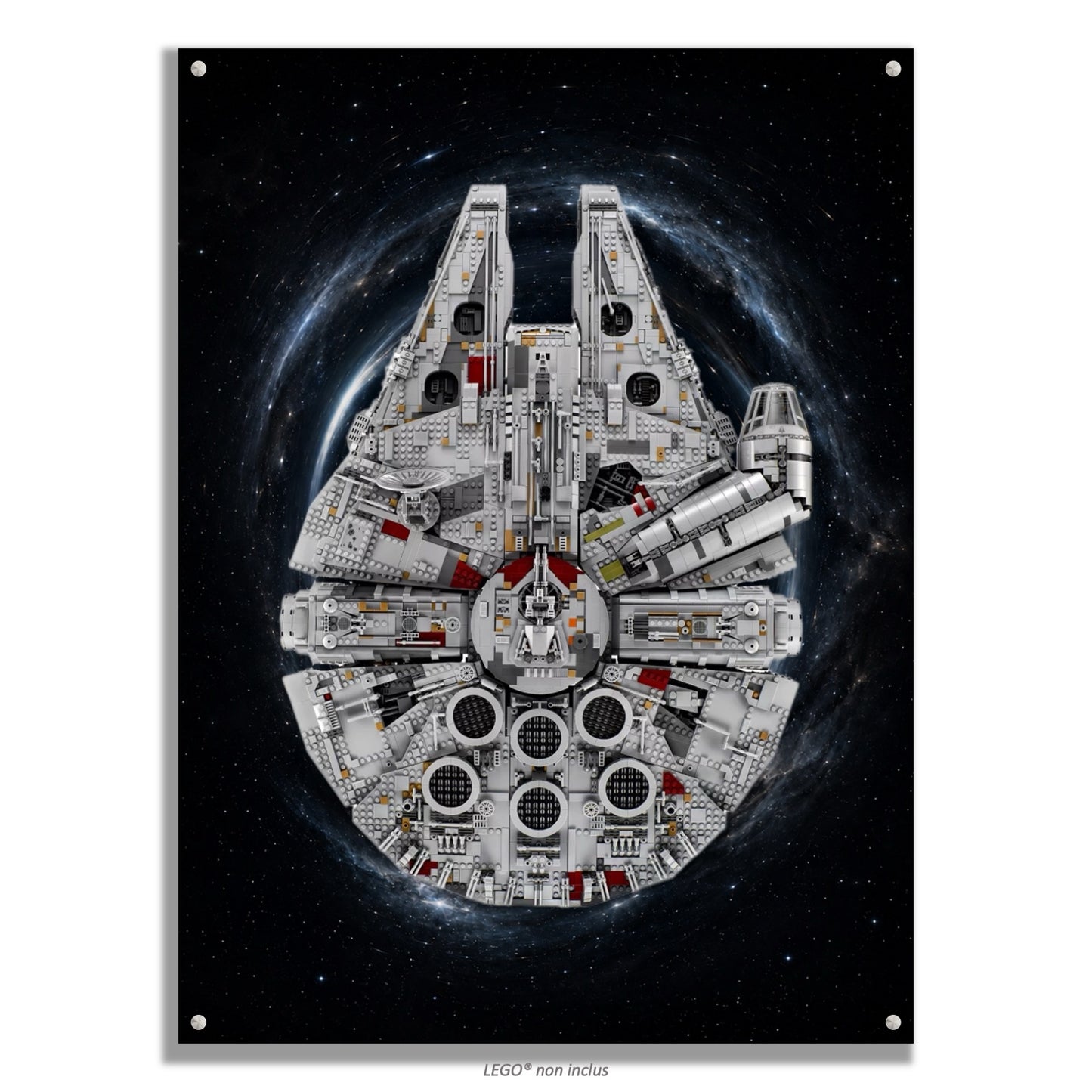 Tableaux muraux LEGO® Star Wars Faucon Millenium UCS 75192, 7 styles, 3 finitions