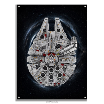 Tableaux muraux LEGO® Star Wars Faucon Millenium UCS 75192, 7 styles, 3 finitions